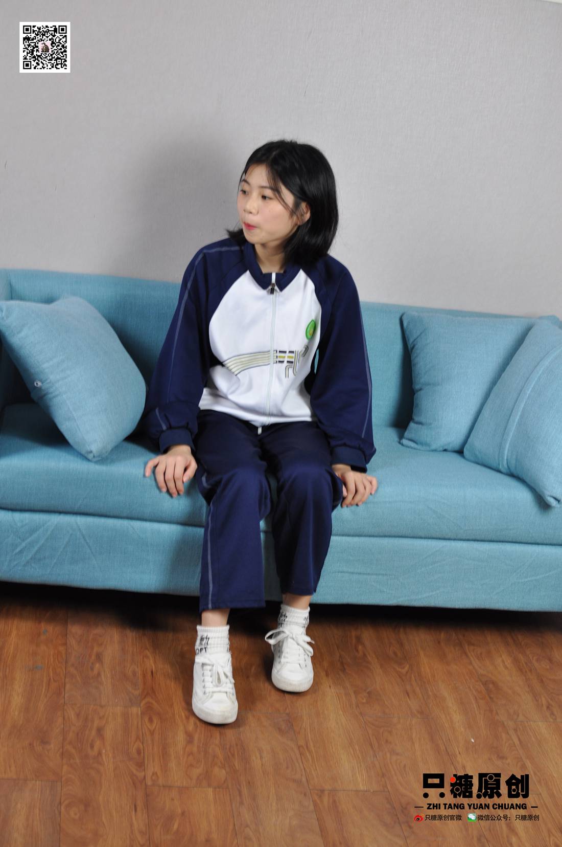 图片[119]-[只糖棉袜] NO.003 嘉欣－运动风白棉袜 在线浏览 – 速更版-美库