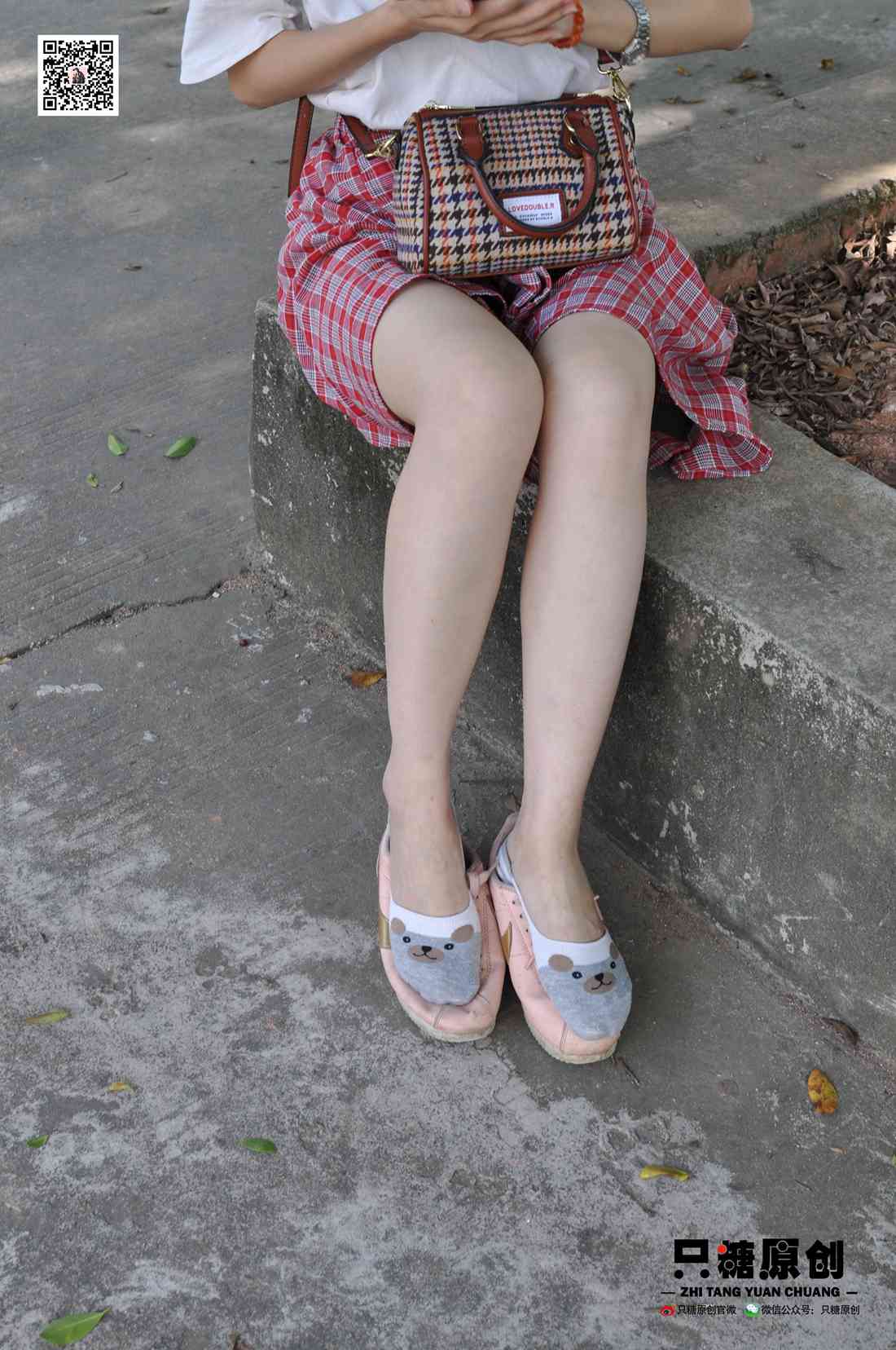 图片[100]-[只糖棉袜] NO.001 诗诗－格子裙休闲风 在线浏览 – 速更版-美库