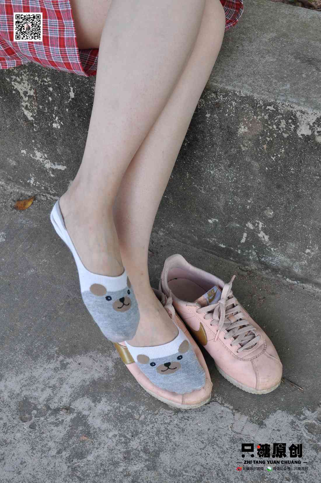 图片[197]-[只糖棉袜] NO.001 诗诗－格子裙休闲风 在线浏览 – 速更版-美库