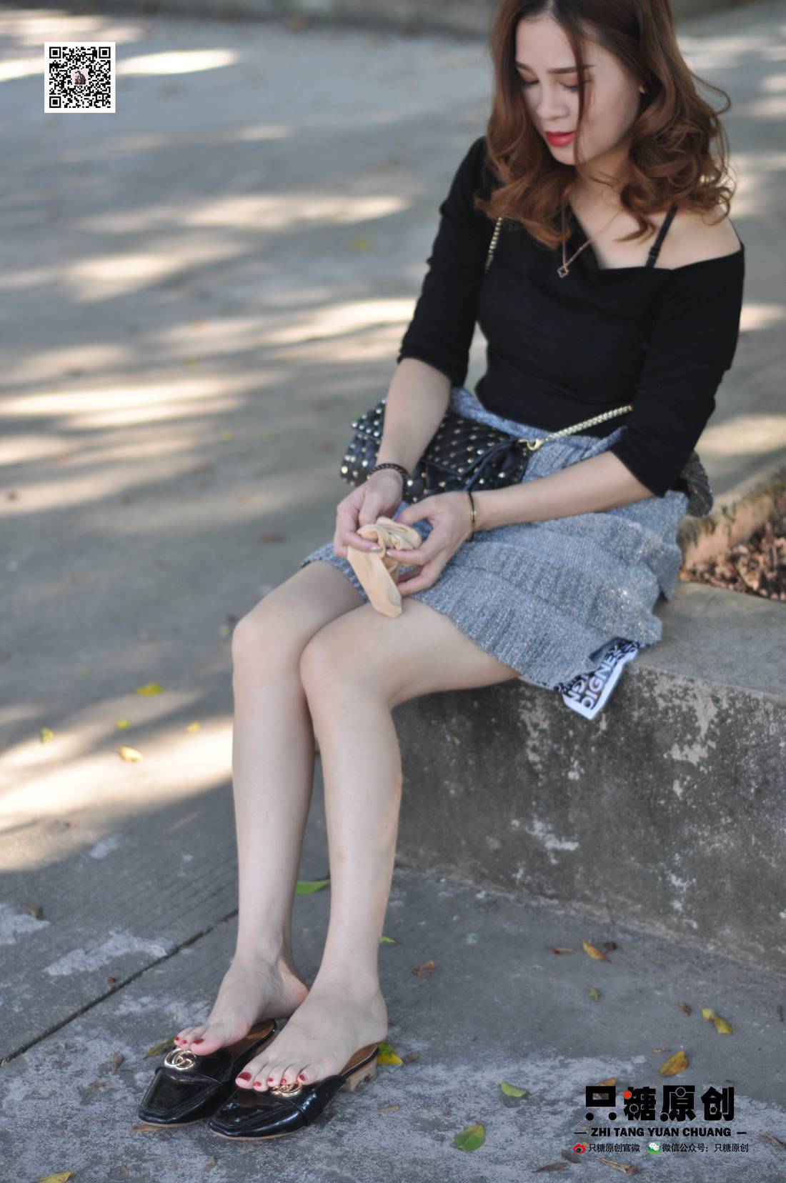 图片[109]-[只糖棉袜] NO.002 婷婷－短裙与薄棉船袜 在线浏览 – 速更版-美库