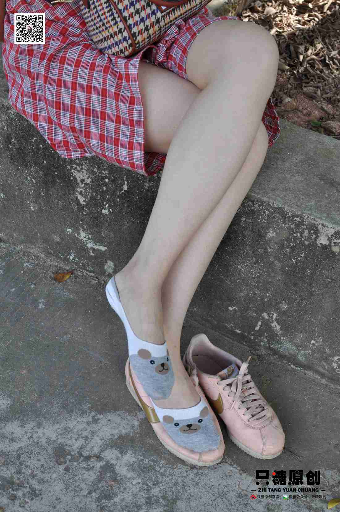 图片[67]-[只糖棉袜] NO.001 诗诗－格子裙休闲风 在线浏览 – 速更版-美库