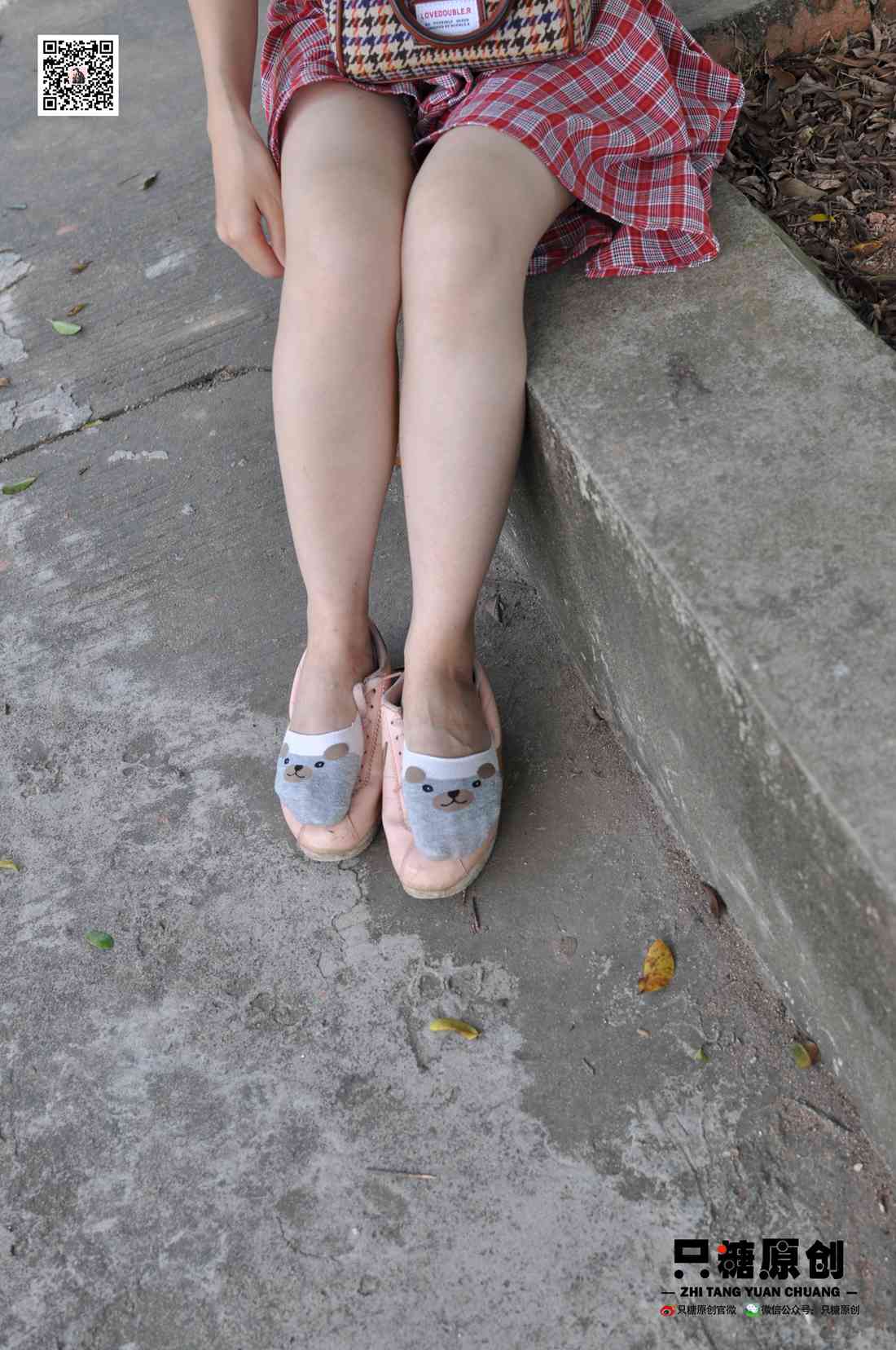 图片[206]-[只糖棉袜] NO.001 诗诗－格子裙休闲风 在线浏览 – 速更版-美库