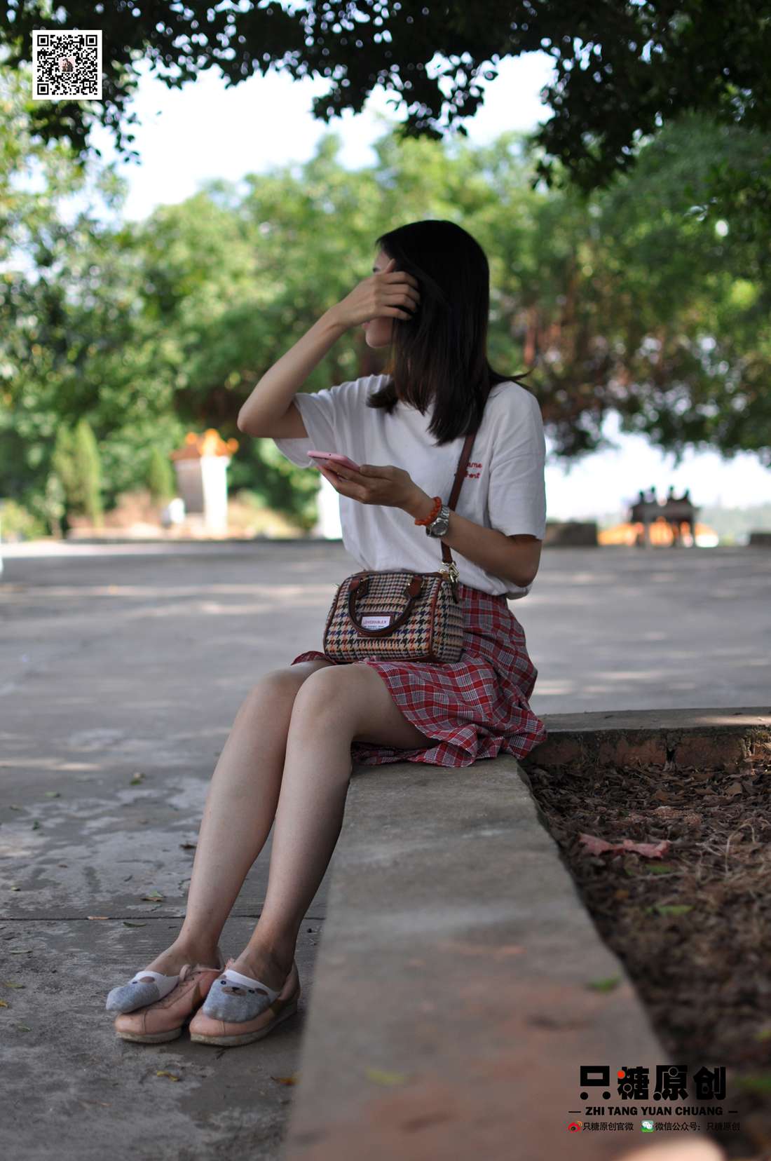 图片[41]-[只糖棉袜] NO.001 诗诗－格子裙休闲风 在线浏览 – 速更版-美库
