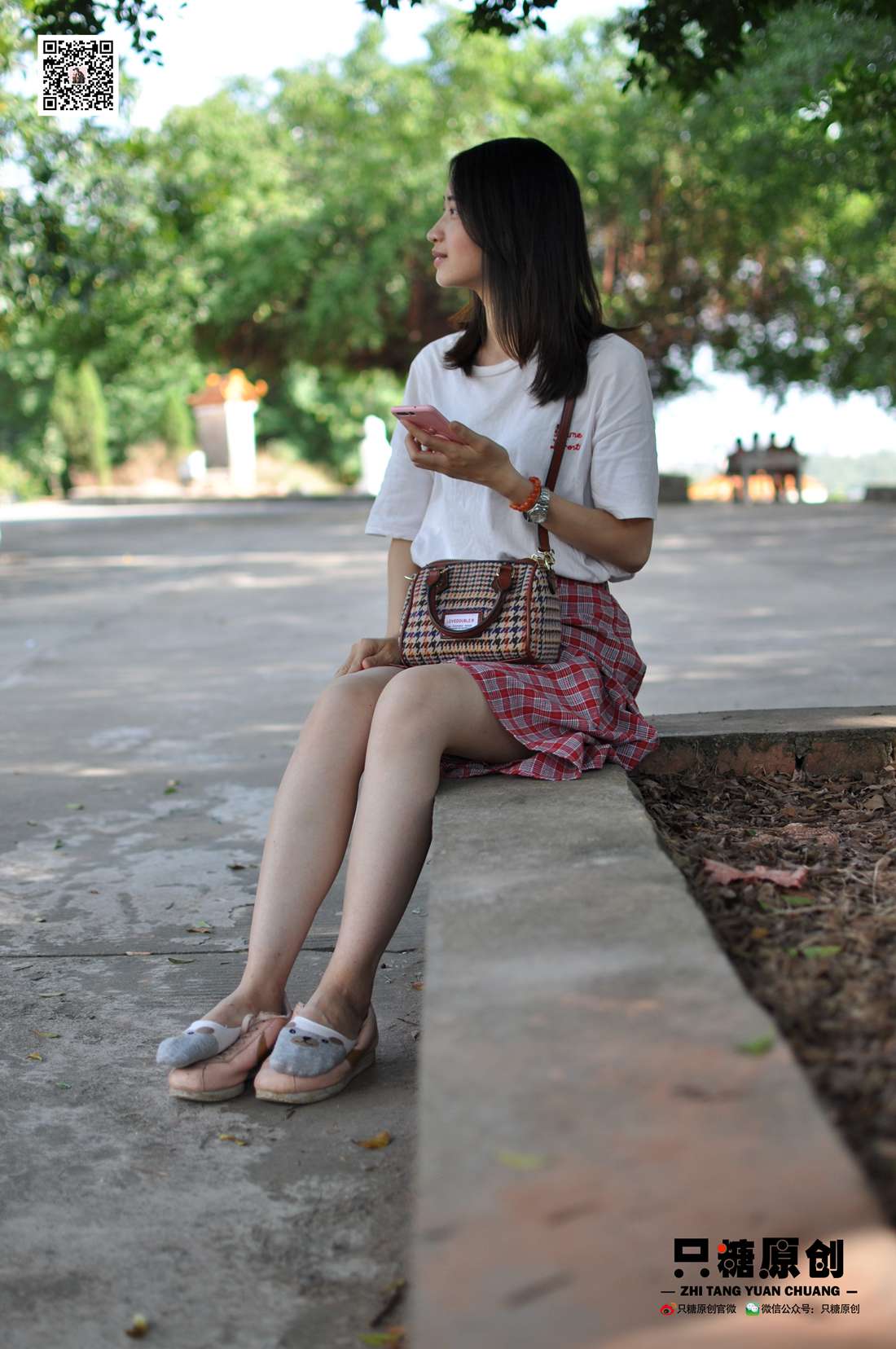 图片[167]-[只糖棉袜] NO.001 诗诗－格子裙休闲风 在线浏览 – 速更版-美库