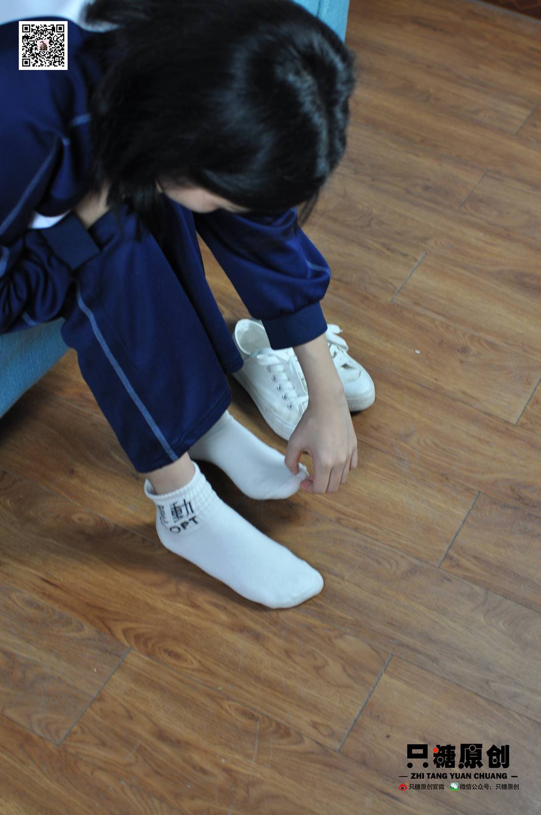 图片[134]-[只糖棉袜] NO.003 嘉欣－运动风白棉袜 在线浏览 – 速更版-美库