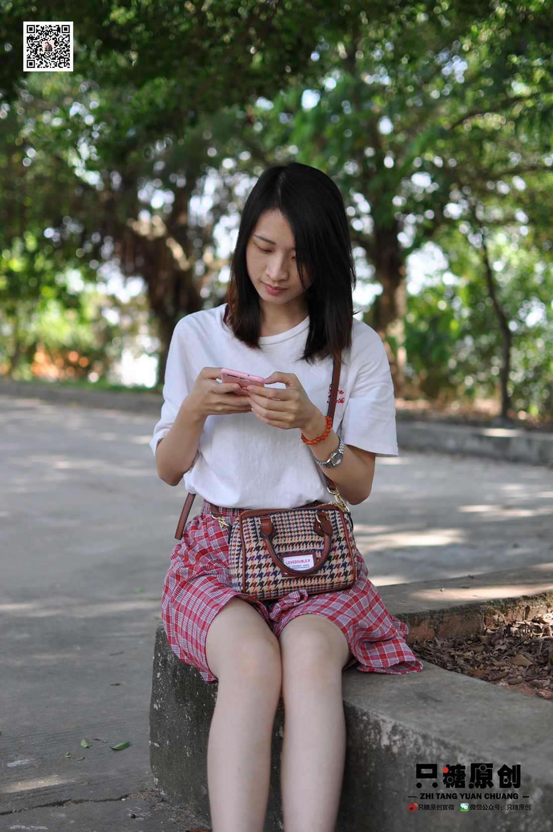 图片[62]-[只糖棉袜] NO.001 诗诗－格子裙休闲风 在线浏览 – 速更版-美库