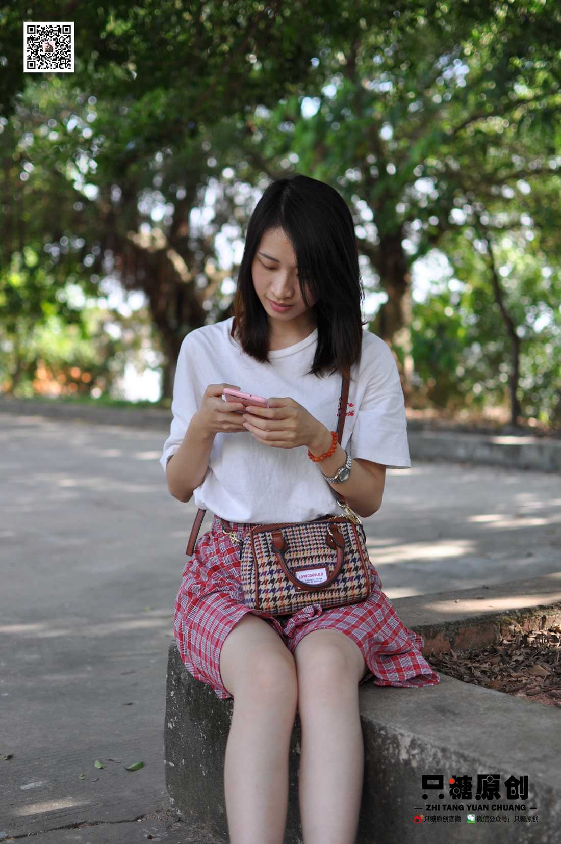 图片[69]-[只糖棉袜] NO.001 诗诗－格子裙休闲风 在线浏览 – 速更版-美库