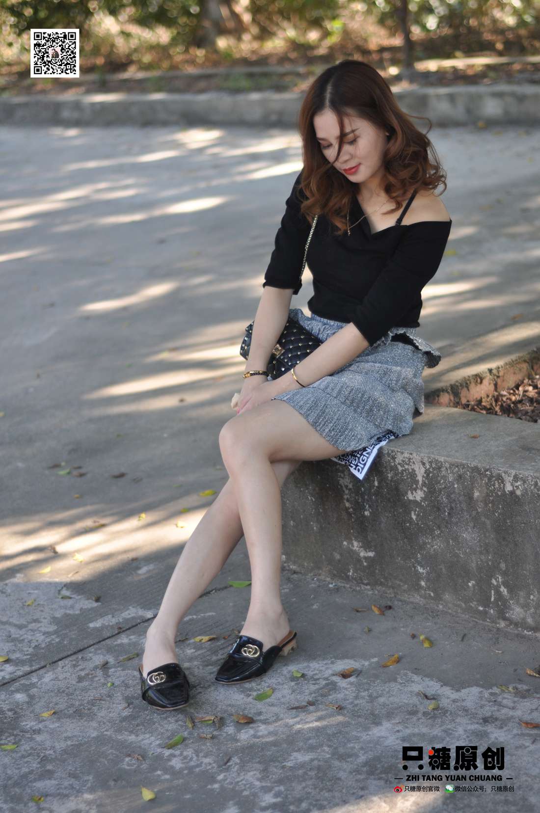 图片[65]-[只糖棉袜] NO.002 婷婷－短裙与薄棉船袜 在线浏览 – 速更版-美库