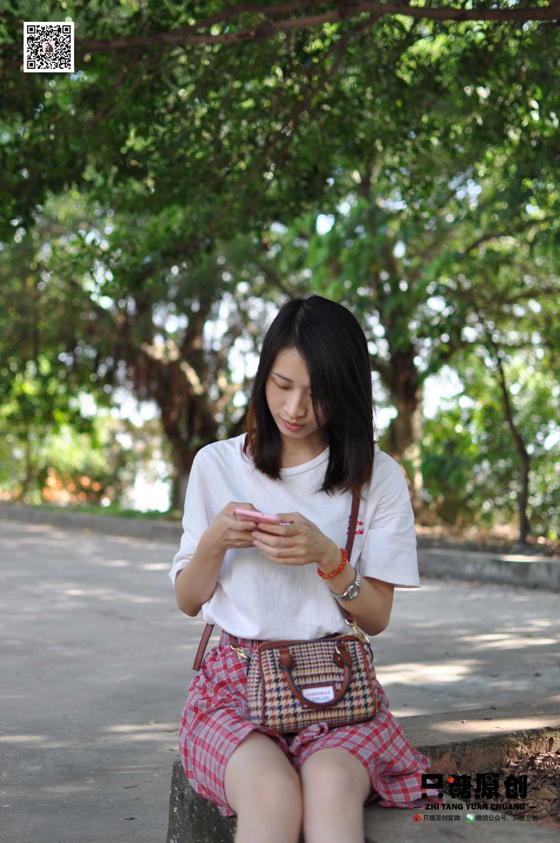 图片[39]-[只糖棉袜] NO.001 诗诗－格子裙休闲风 在线浏览 – 速更版-美库