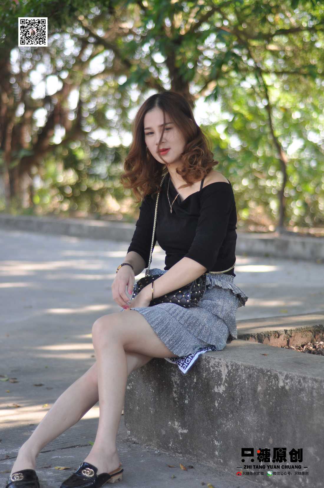 图片[11]-[只糖棉袜] NO.002 婷婷－短裙与薄棉船袜 在线浏览 – 速更版-美库