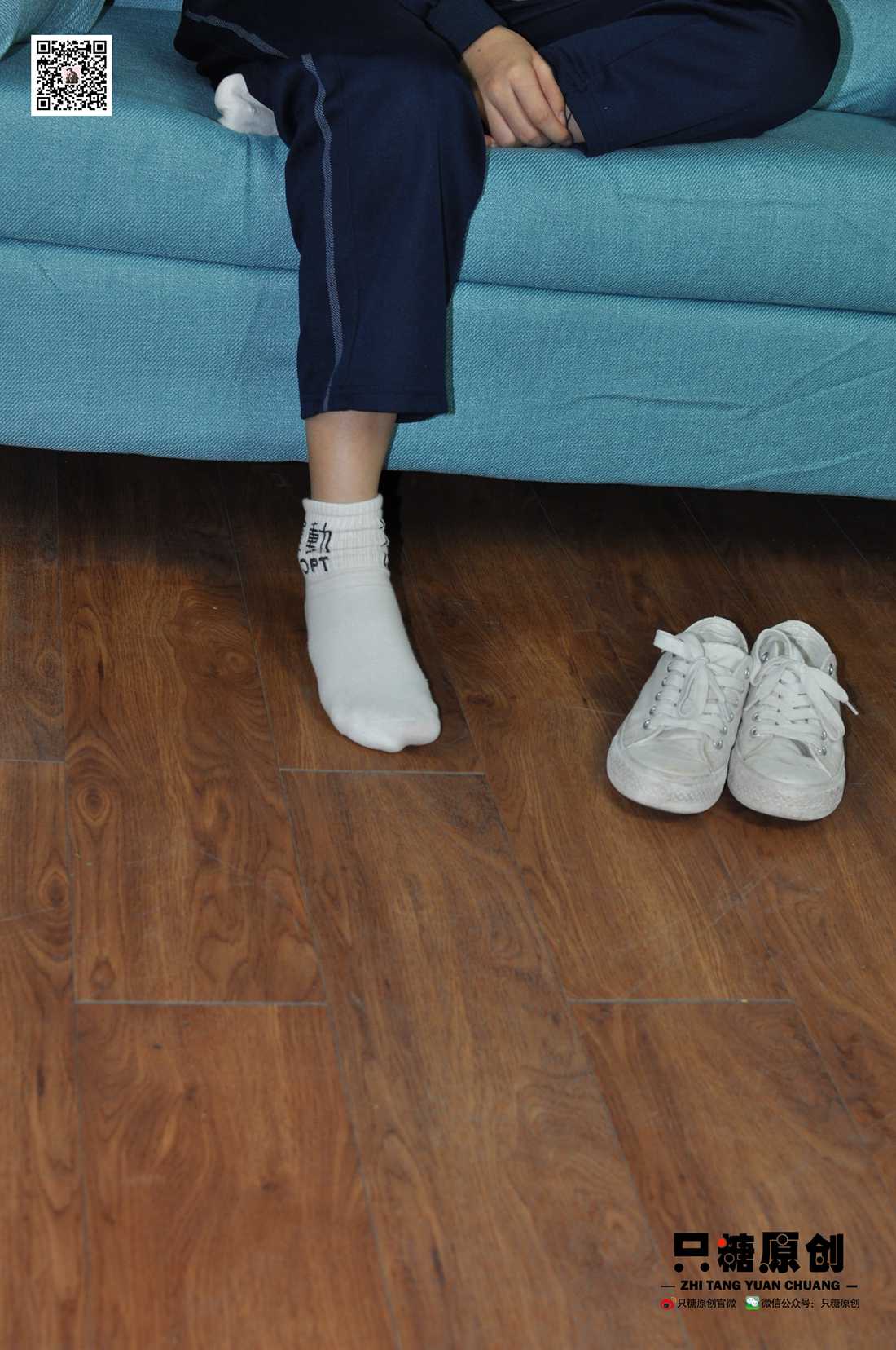图片[4]-[只糖棉袜] NO.003 嘉欣－运动风白棉袜 在线浏览 – 速更版-美库