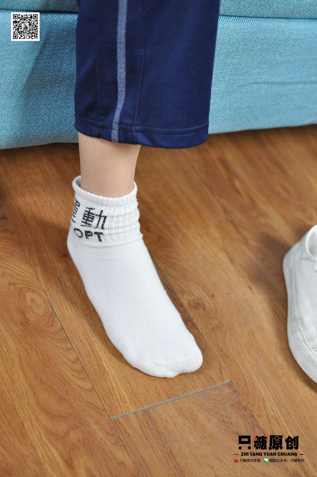 图片[120]-[只糖棉袜] NO.003 嘉欣－运动风白棉袜 在线浏览 – 速更版-美库