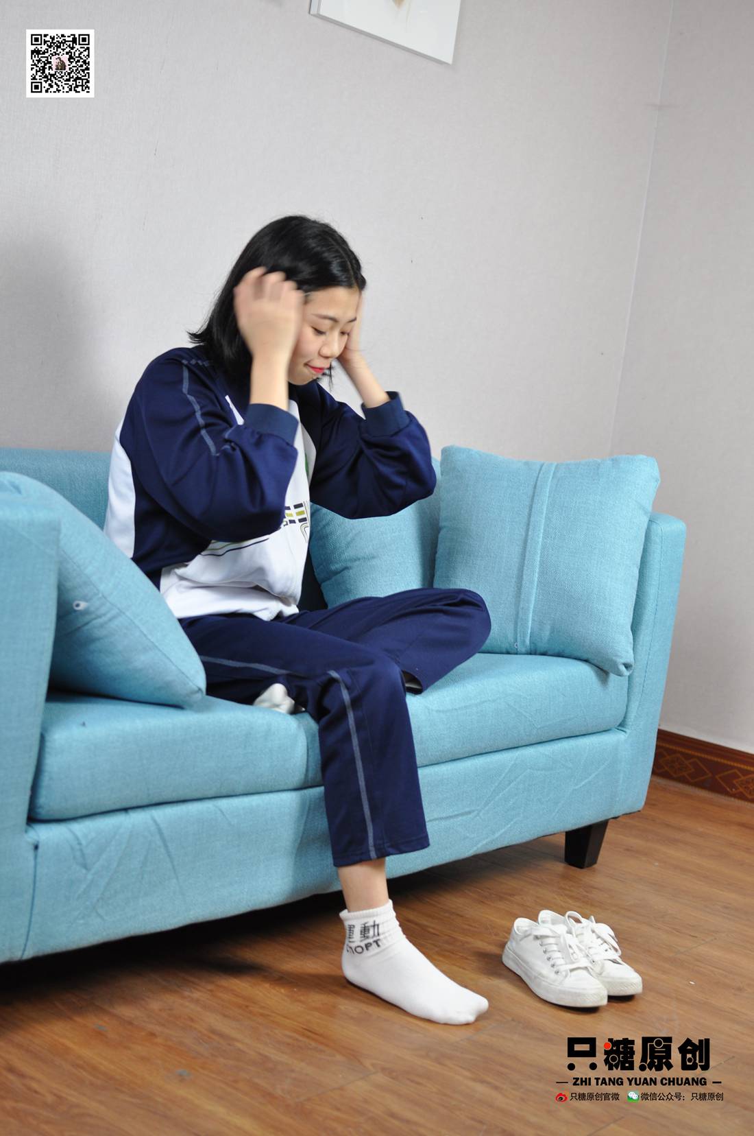 图片[133]-[只糖棉袜] NO.003 嘉欣－运动风白棉袜 在线浏览 – 速更版-美库