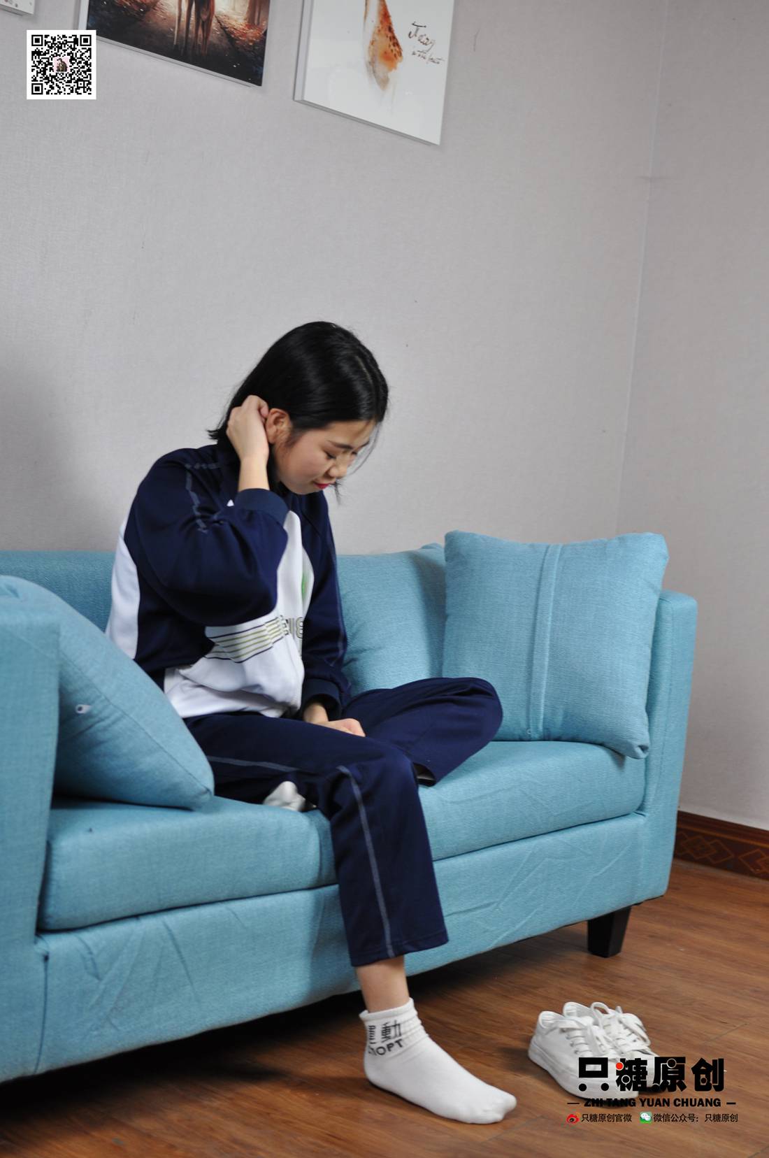 图片[38]-[只糖棉袜] NO.003 嘉欣－运动风白棉袜 在线浏览 – 速更版-美库