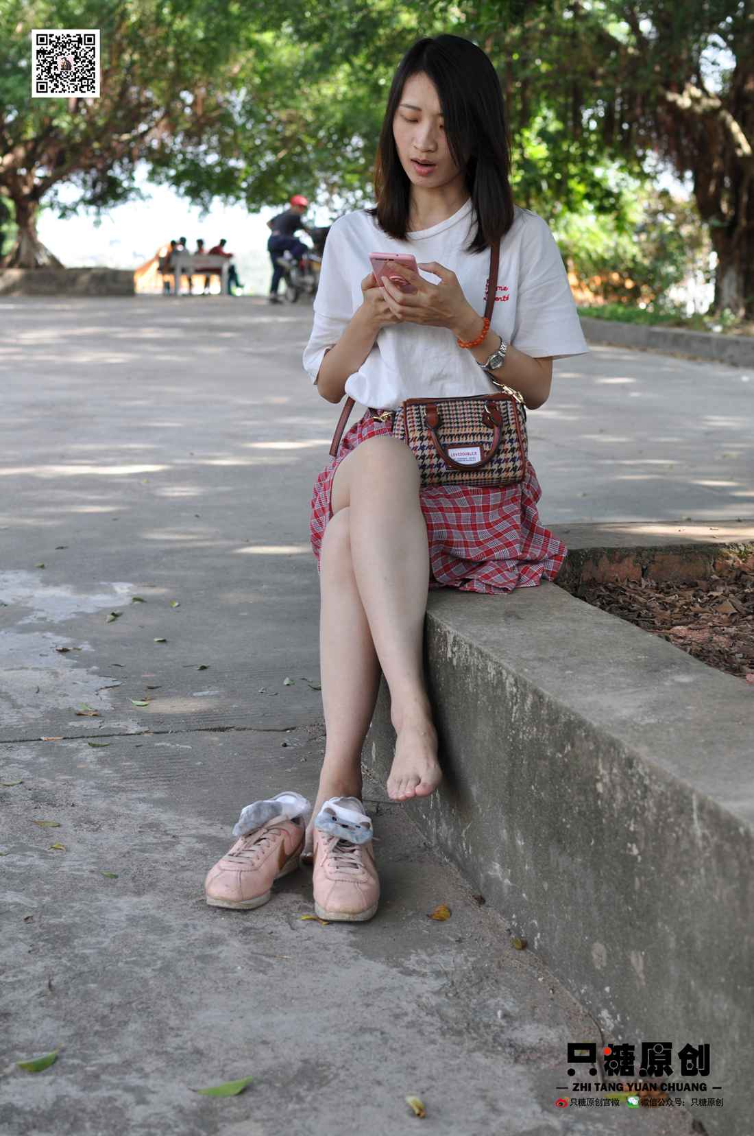 图片[50]-[只糖棉袜] NO.001 诗诗－格子裙休闲风 在线浏览 – 速更版-美库