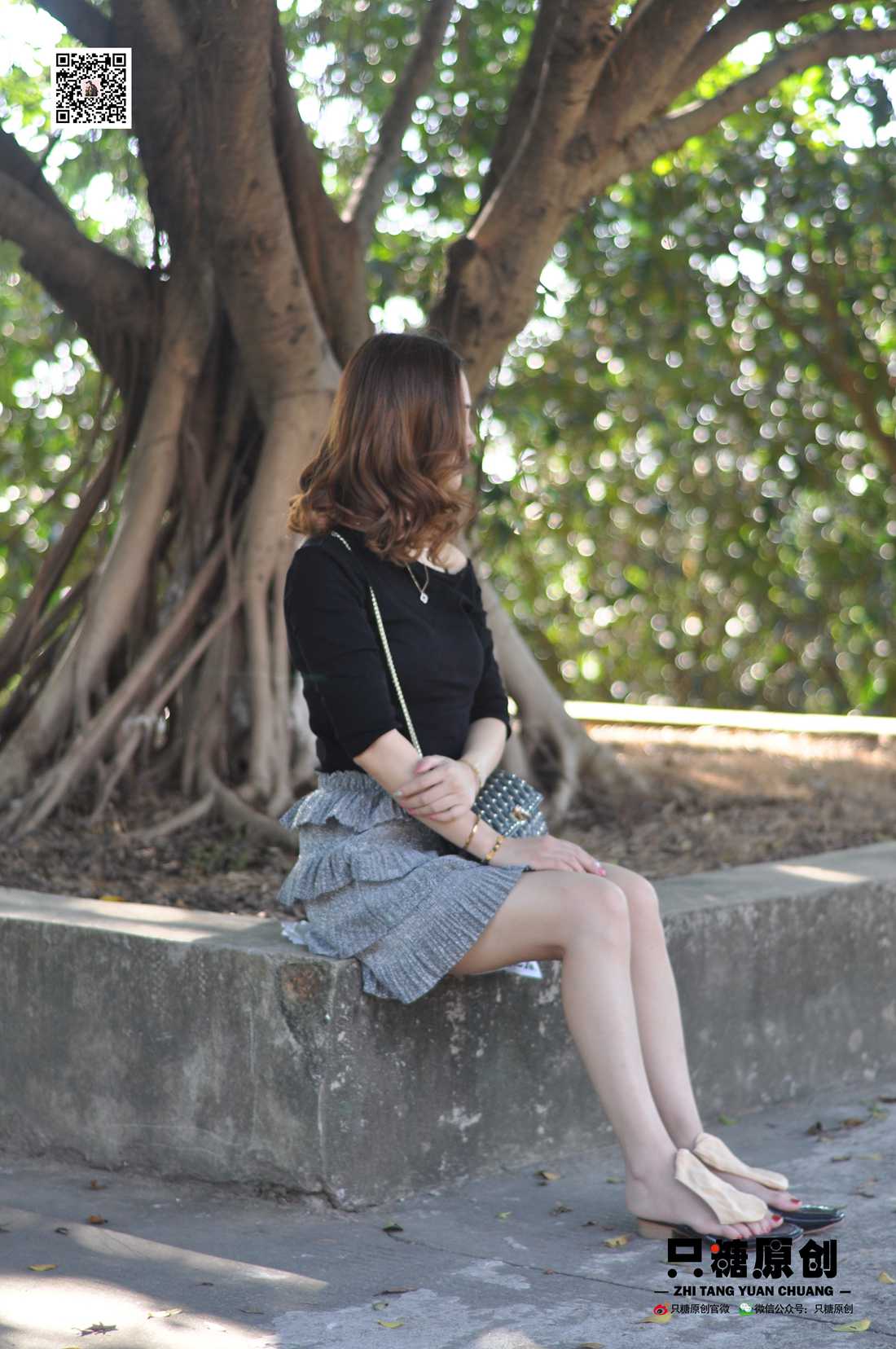 图片[89]-[只糖棉袜] NO.002 婷婷－短裙与薄棉船袜 在线浏览 – 速更版-美库