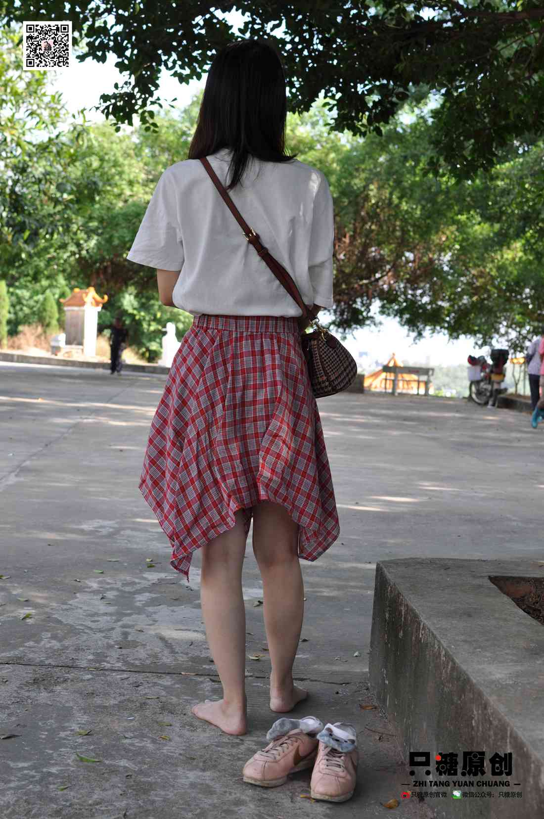 图片[70]-[只糖棉袜] NO.001 诗诗－格子裙休闲风 在线浏览 – 速更版-美库