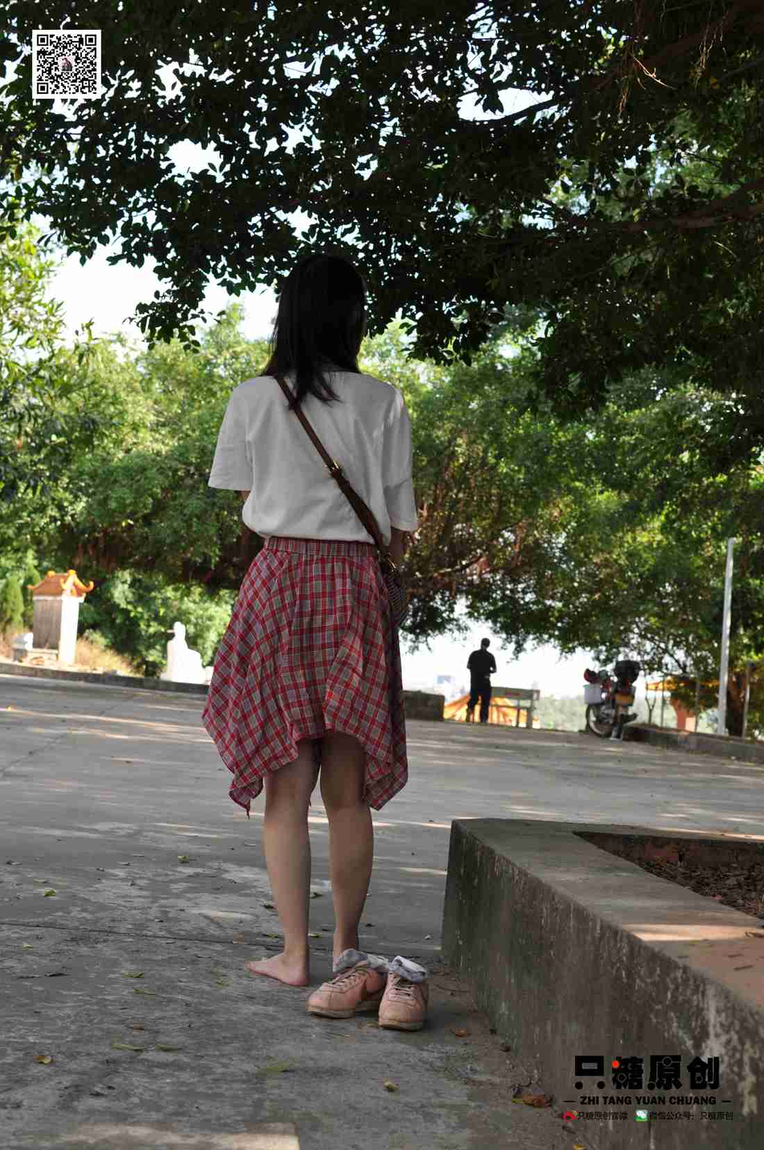 图片[113]-[只糖棉袜] NO.001 诗诗－格子裙休闲风 在线浏览 – 速更版-美库