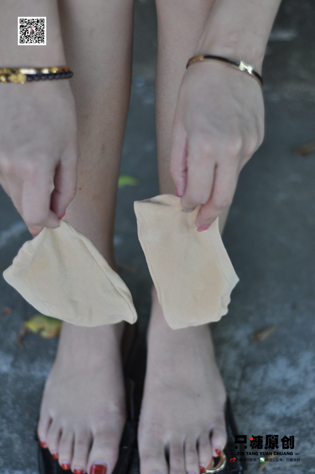 图片[63]-[只糖棉袜] NO.002 婷婷－短裙与薄棉船袜 在线浏览 – 速更版-美库