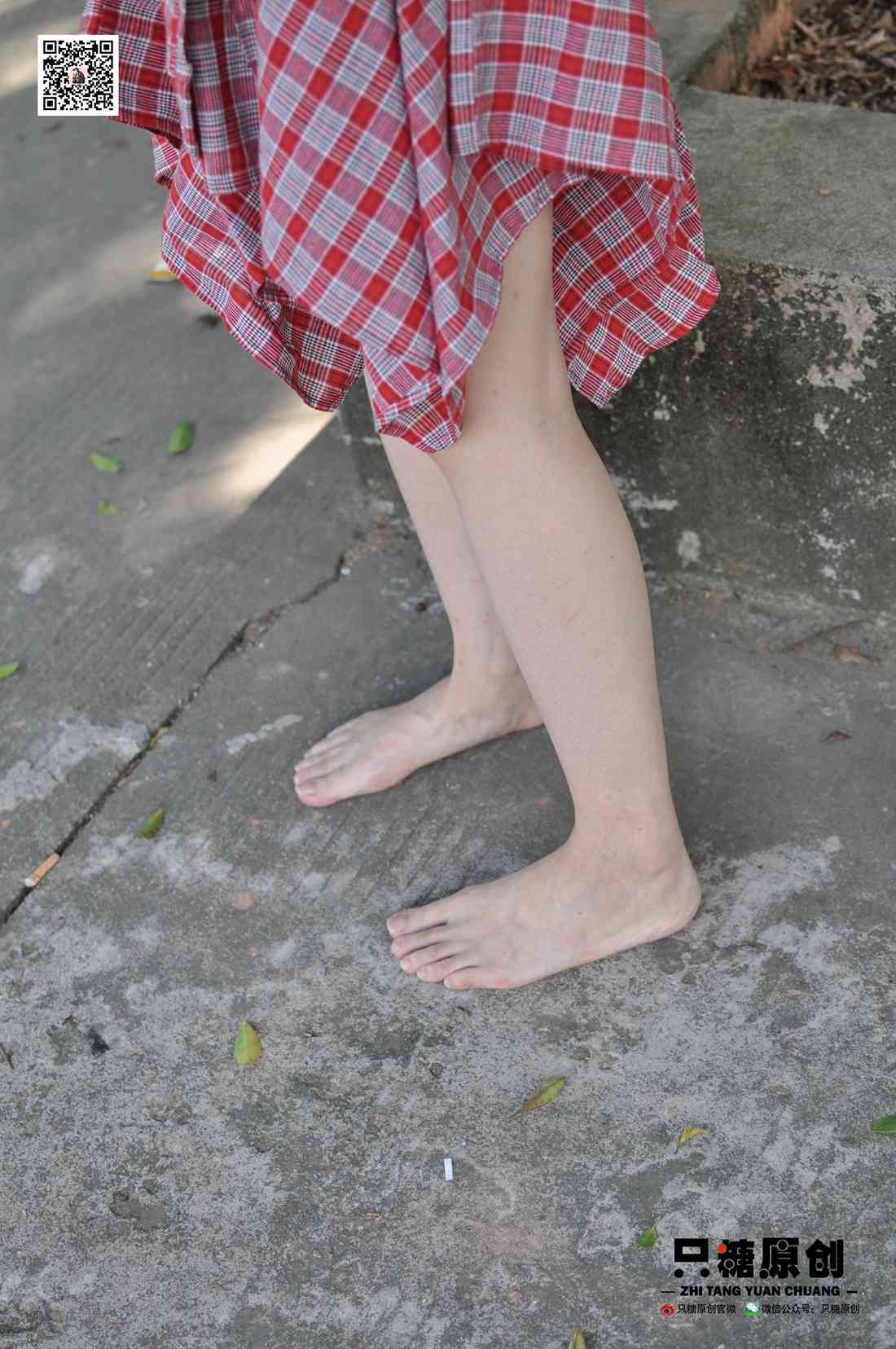 图片[187]-[只糖棉袜] NO.001 诗诗－格子裙休闲风 在线浏览 – 速更版-美库