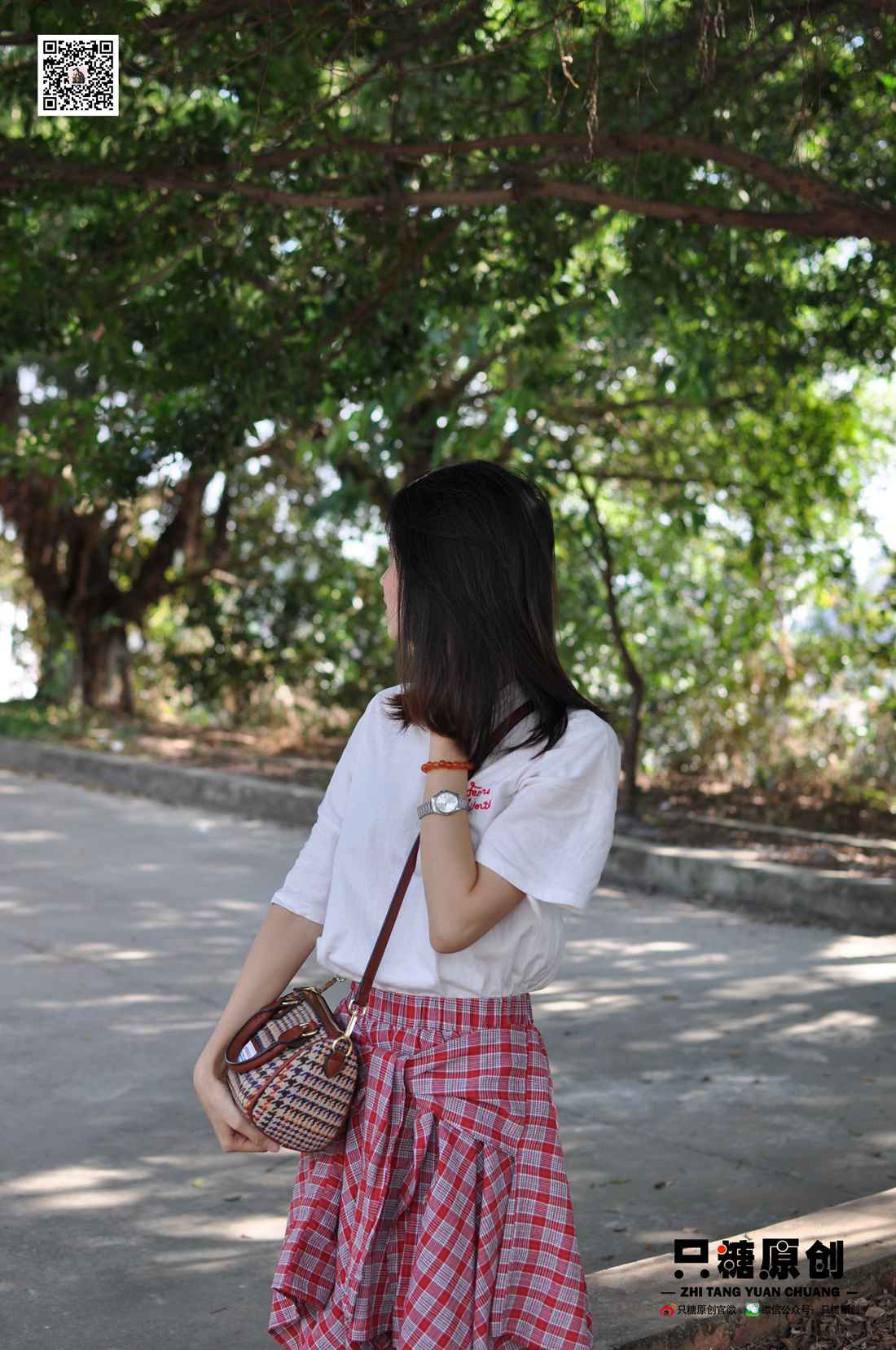 图片[116]-[只糖棉袜] NO.001 诗诗－格子裙休闲风 在线浏览 – 速更版-美库