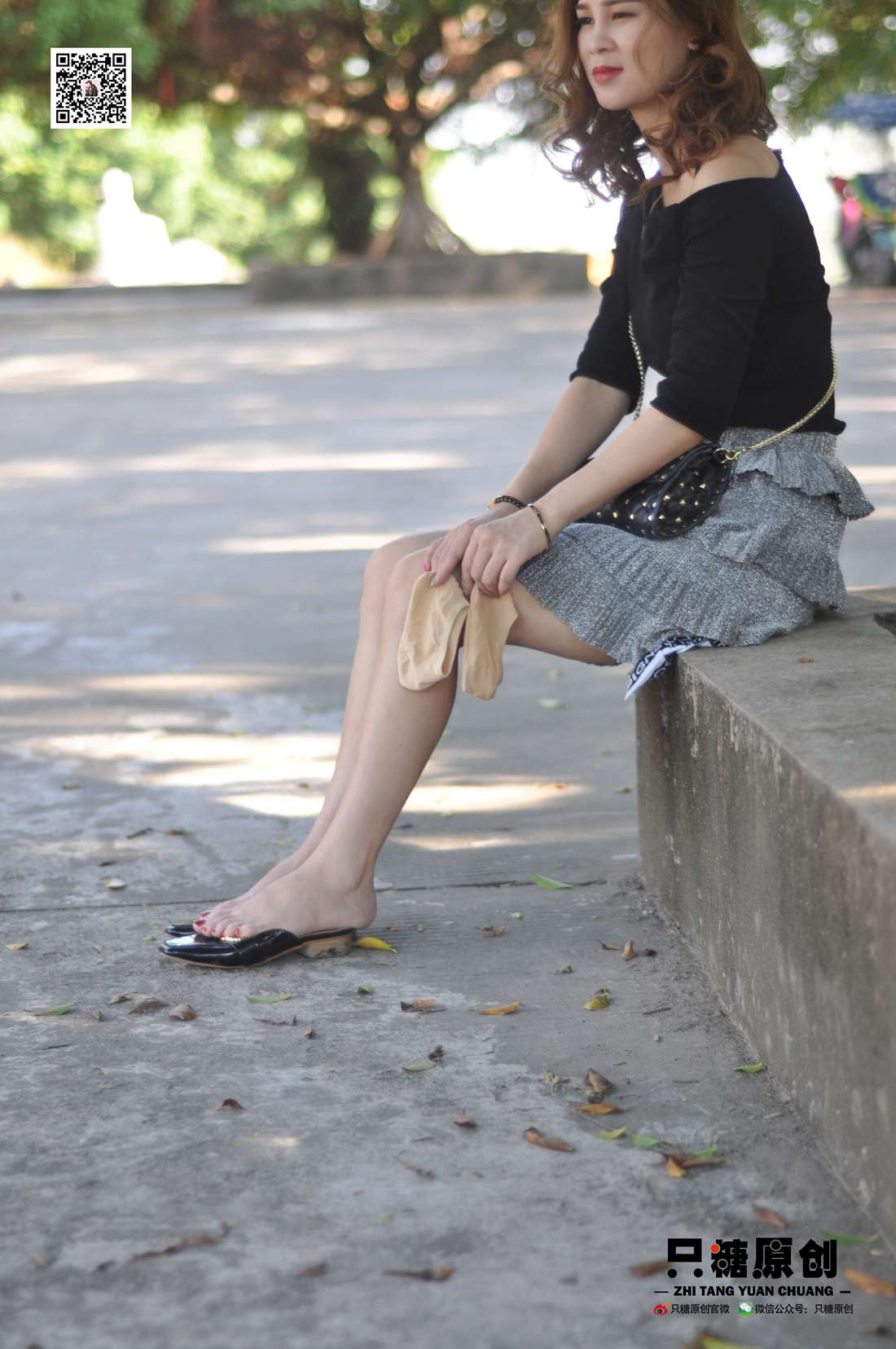 图片[82]-[只糖棉袜] NO.002 婷婷－短裙与薄棉船袜 在线浏览 – 速更版-美库