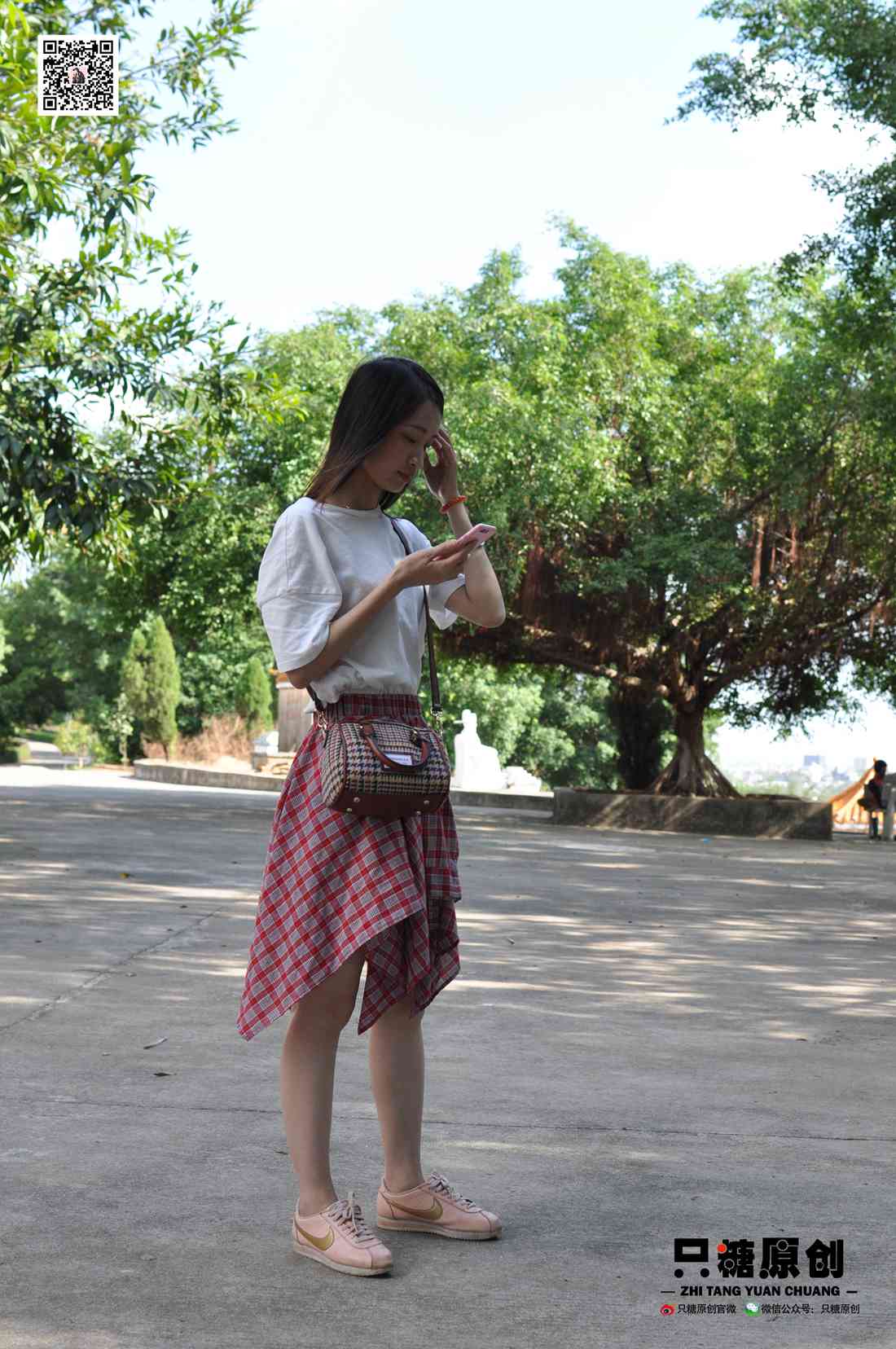 图片[20]-[只糖棉袜] NO.001 诗诗－格子裙休闲风 在线浏览 – 速更版-美库