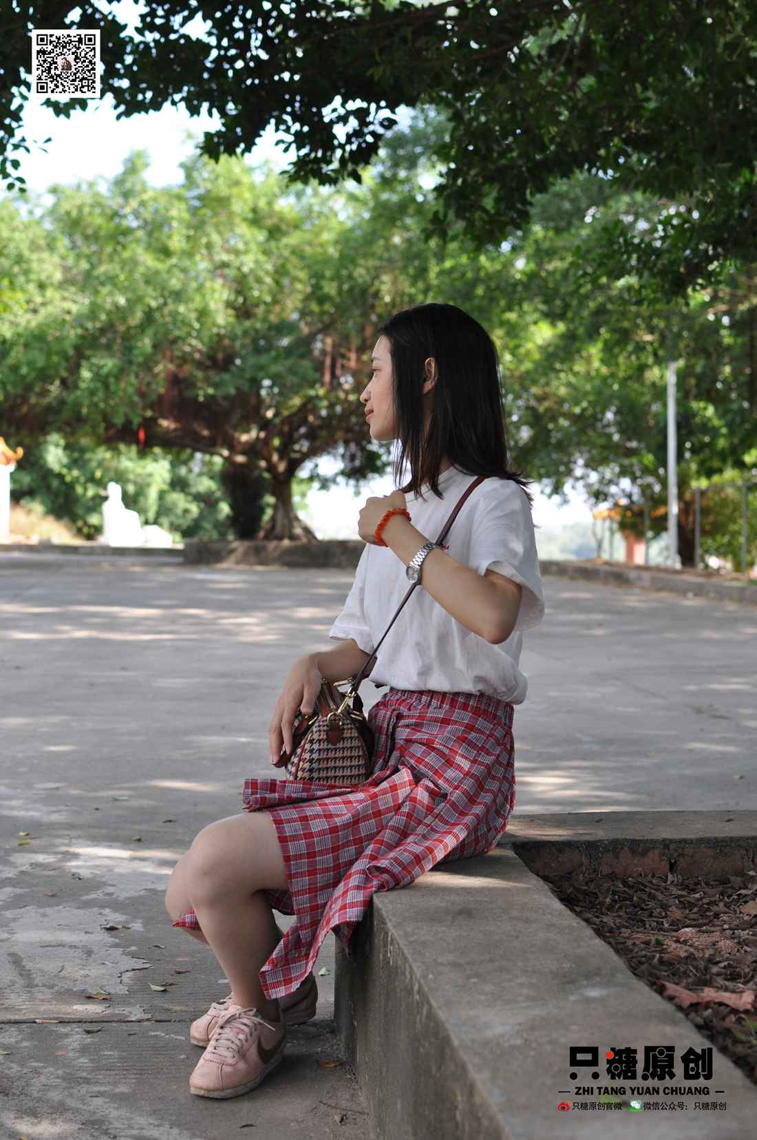 图片[27]-[只糖棉袜] NO.001 诗诗－格子裙休闲风 在线浏览 – 速更版-美库