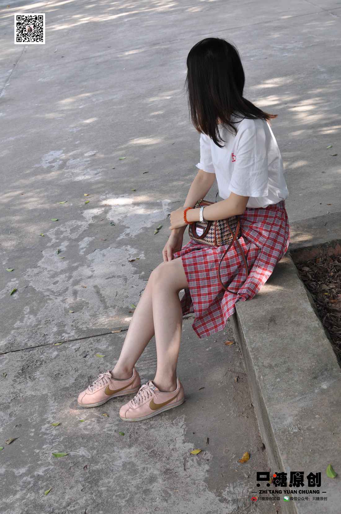 图片[208]-[只糖棉袜] NO.001 诗诗－格子裙休闲风 在线浏览 – 速更版-美库