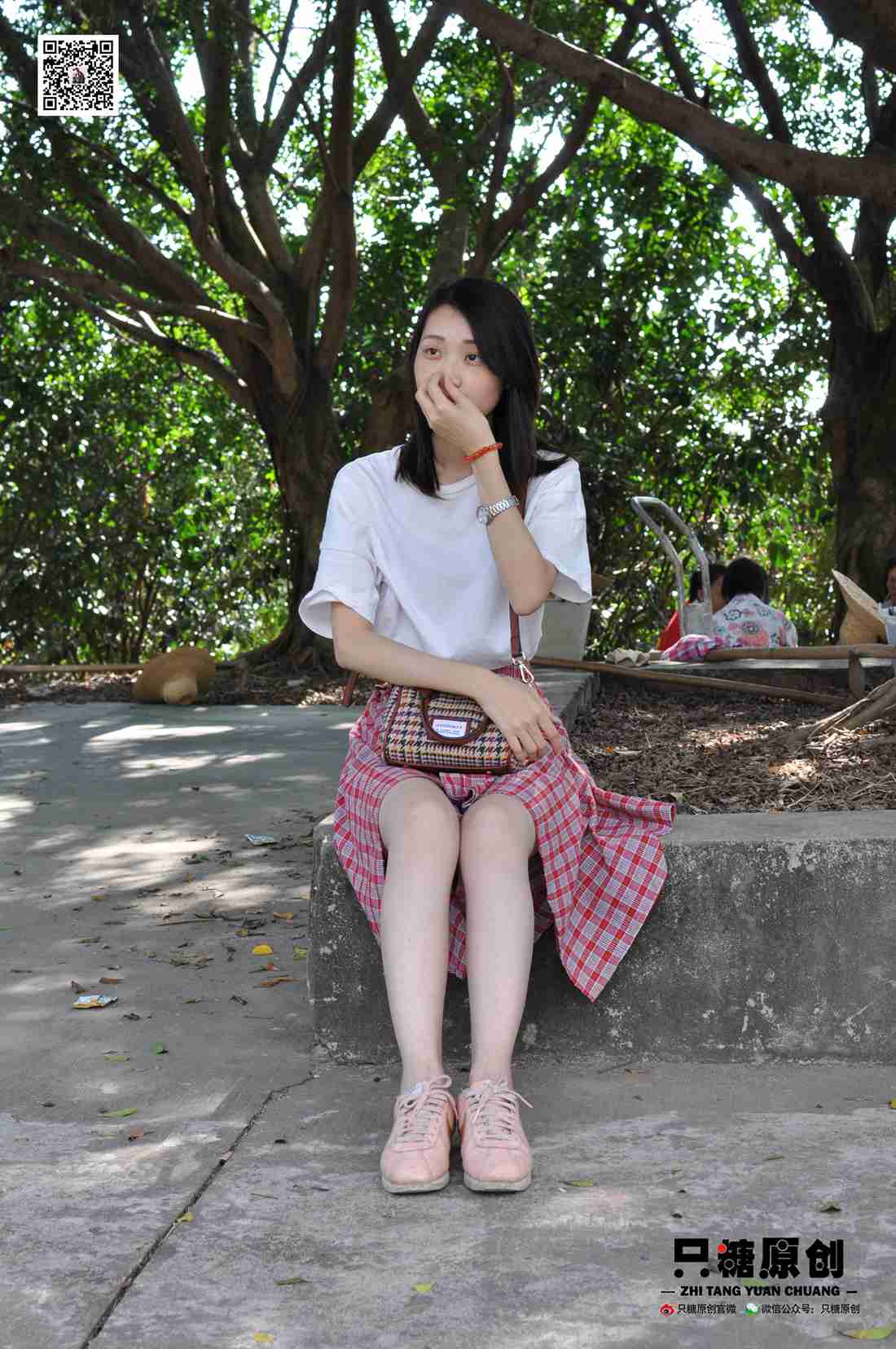 图片[155]-[只糖棉袜] NO.001 诗诗－格子裙休闲风 在线浏览 – 速更版-美库