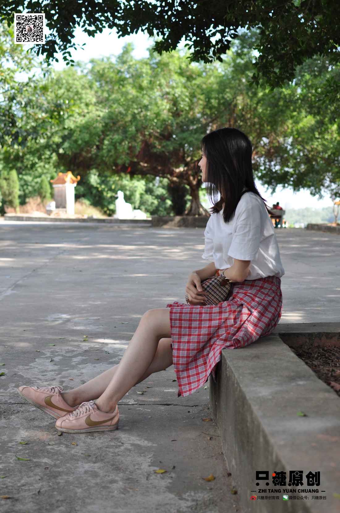图片[144]-[只糖棉袜] NO.001 诗诗－格子裙休闲风 在线浏览 – 速更版-美库