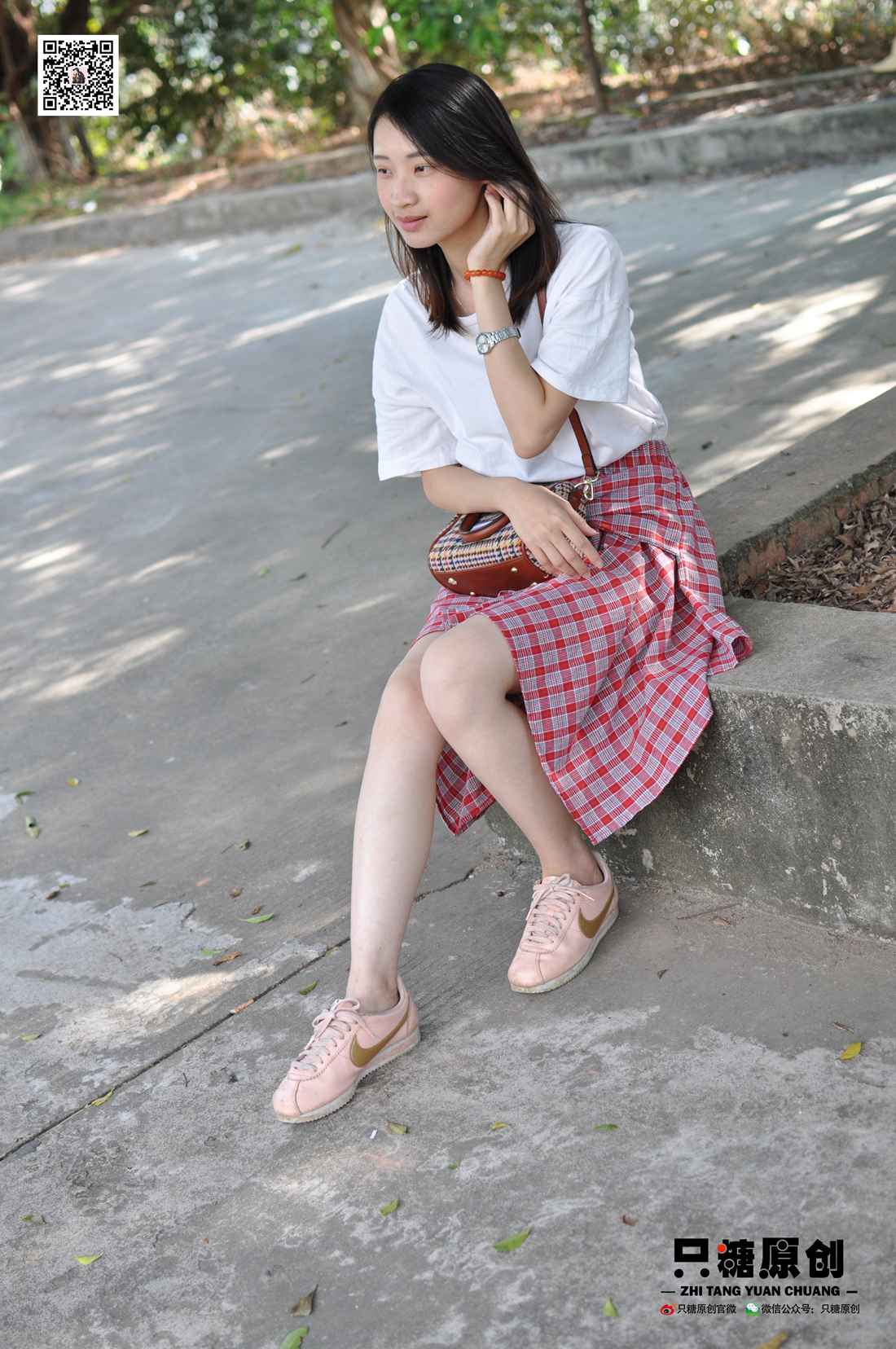 图片[86]-[只糖棉袜] NO.001 诗诗－格子裙休闲风 在线浏览 – 速更版-美库