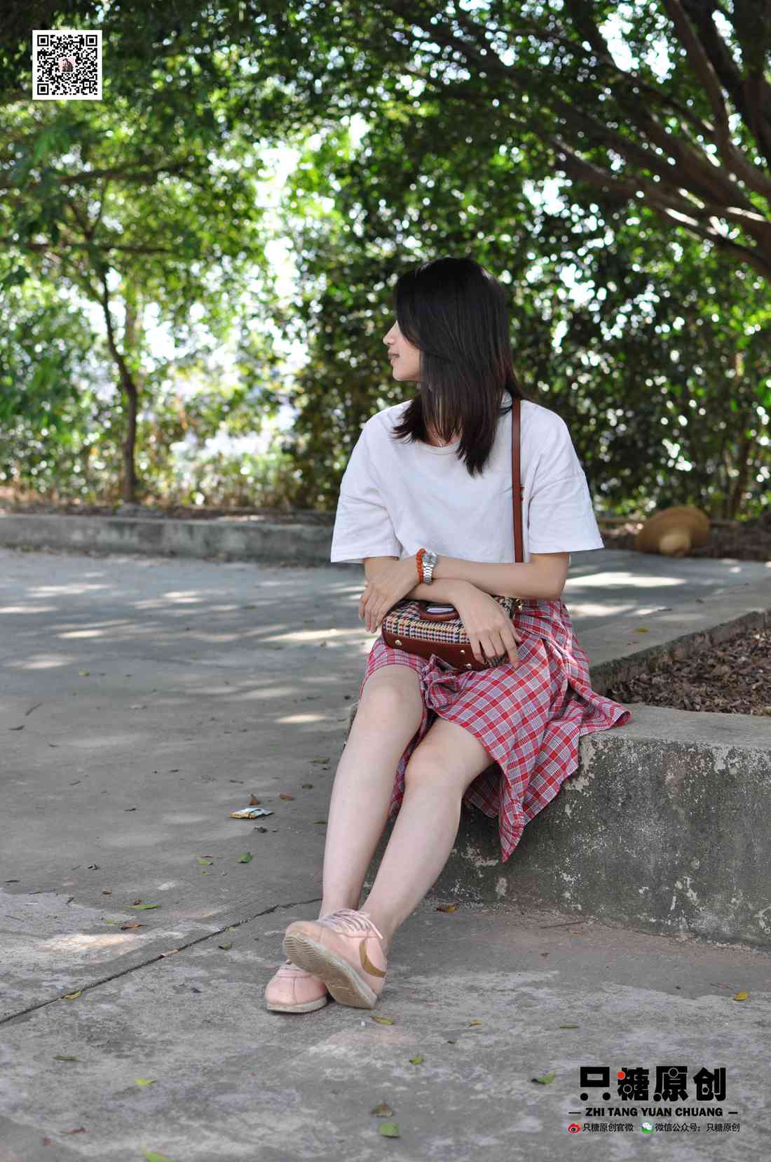 图片[96]-[只糖棉袜] NO.001 诗诗－格子裙休闲风 在线浏览 – 速更版-美库