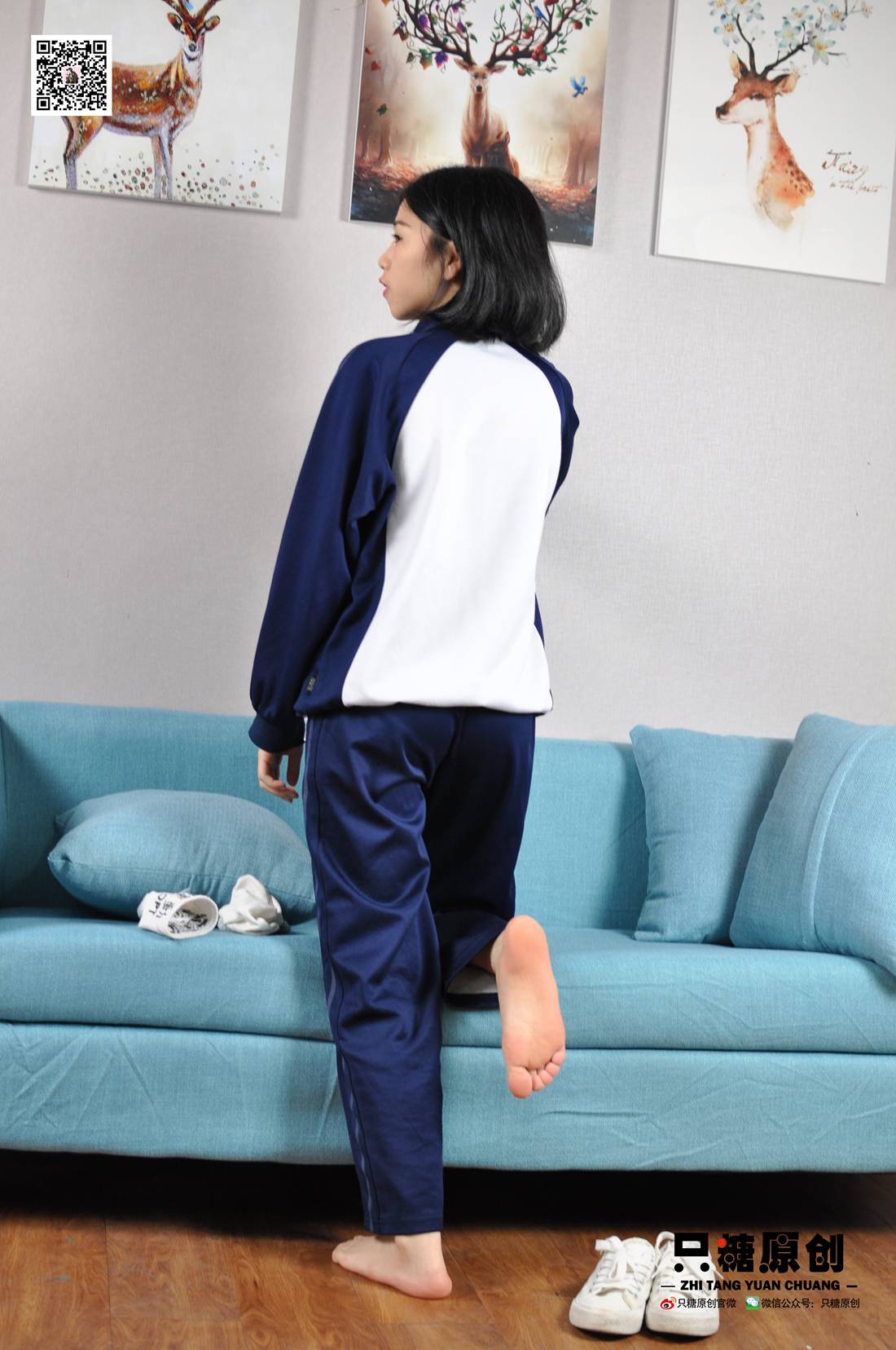 图片[73]-[只糖棉袜] NO.003 嘉欣－运动风白棉袜 在线浏览 – 速更版-美库