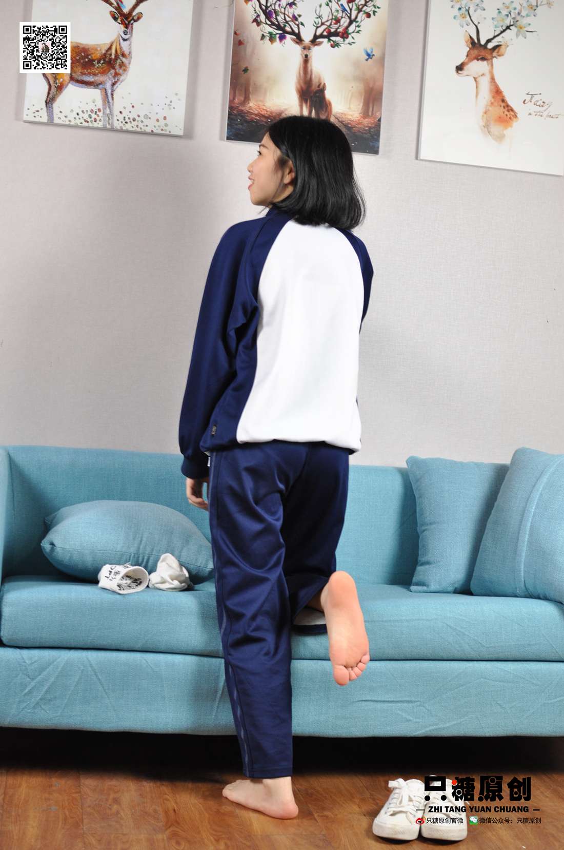 图片[14]-[只糖棉袜] NO.003 嘉欣－运动风白棉袜 在线浏览 – 速更版-美库