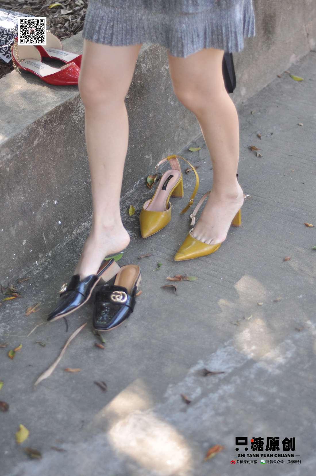 图片[49]-[只糖棉袜] NO.002 婷婷－短裙与薄棉船袜 在线浏览 – 速更版-美库