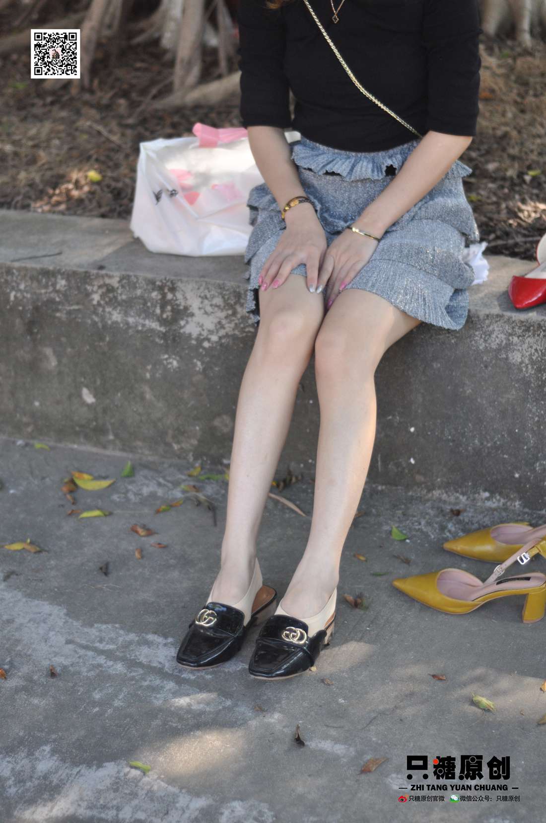 图片[98]-[只糖棉袜] NO.002 婷婷－短裙与薄棉船袜 在线浏览 – 速更版-美库