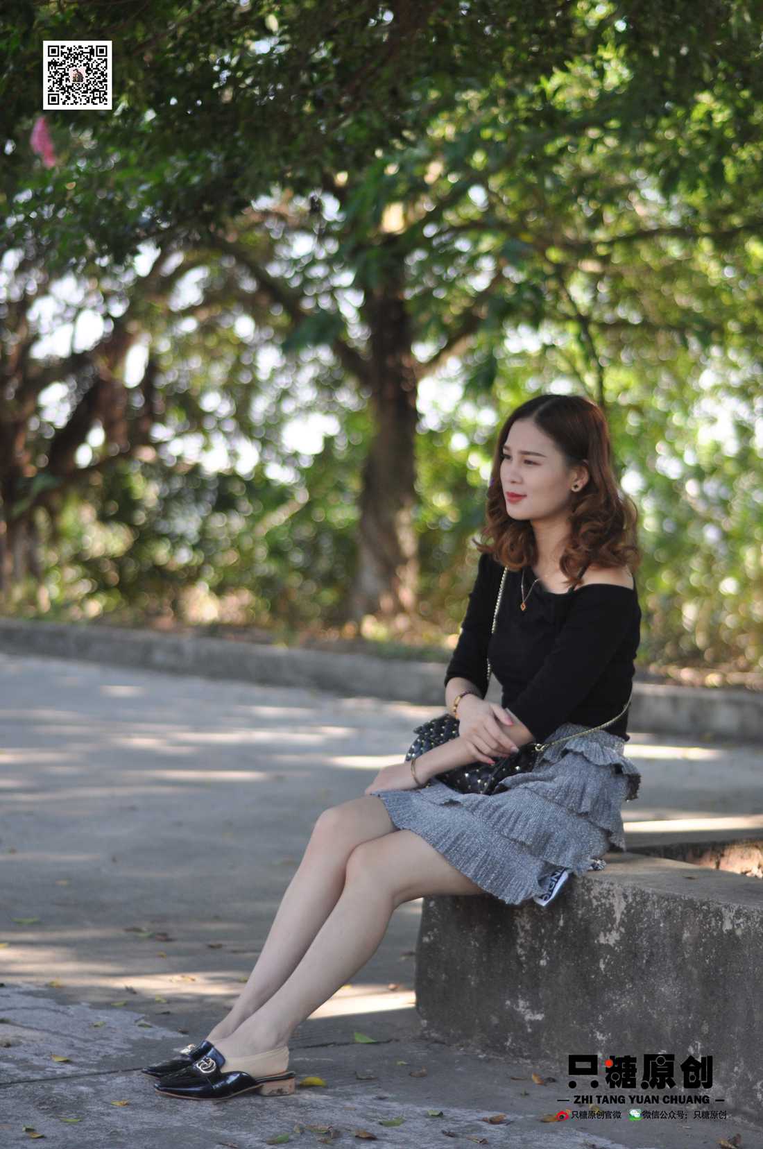 图片[12]-[只糖棉袜] NO.002 婷婷－短裙与薄棉船袜 在线浏览 – 速更版-美库