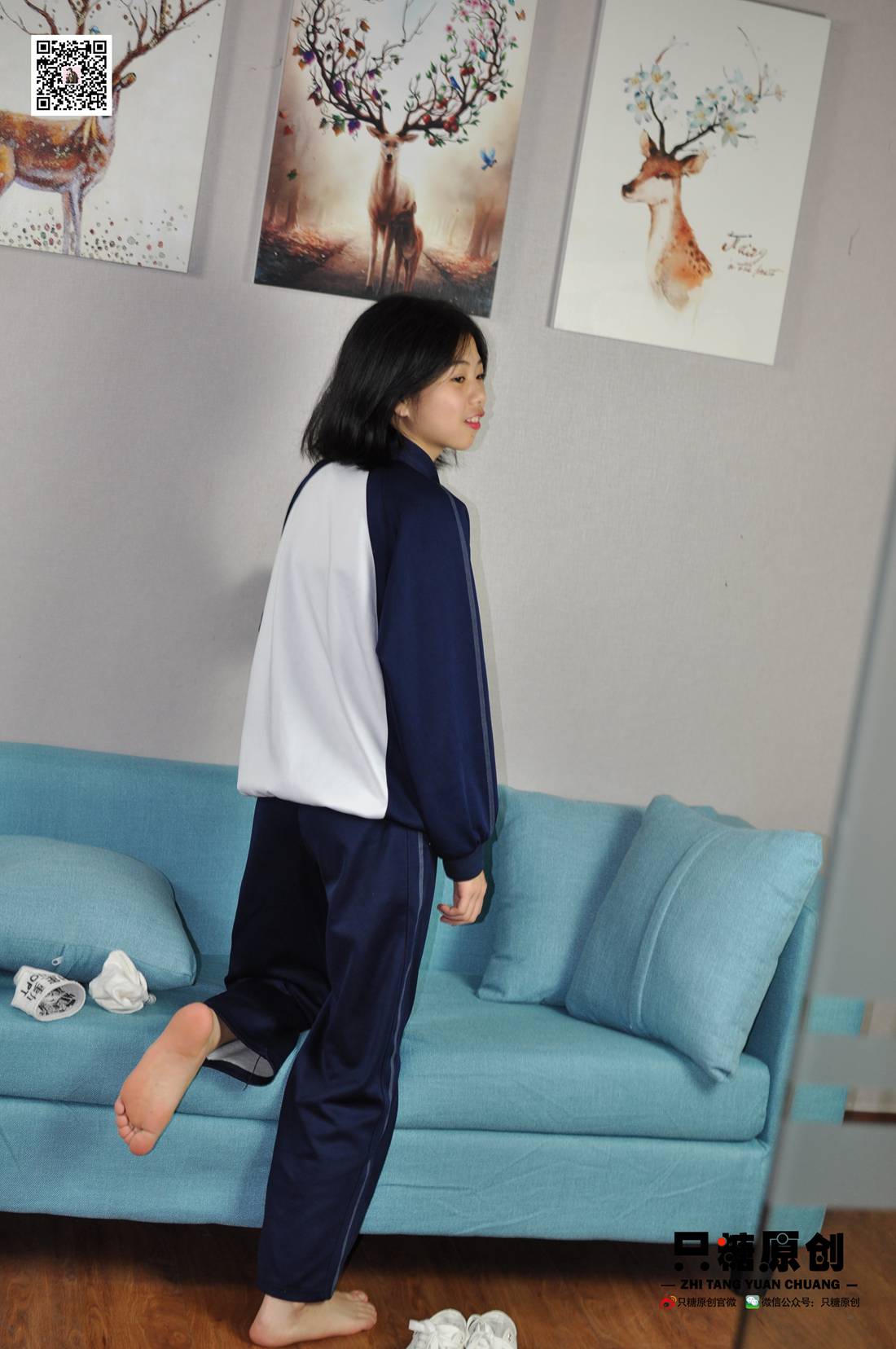 图片[13]-[只糖棉袜] NO.003 嘉欣－运动风白棉袜 在线浏览 – 速更版-美库