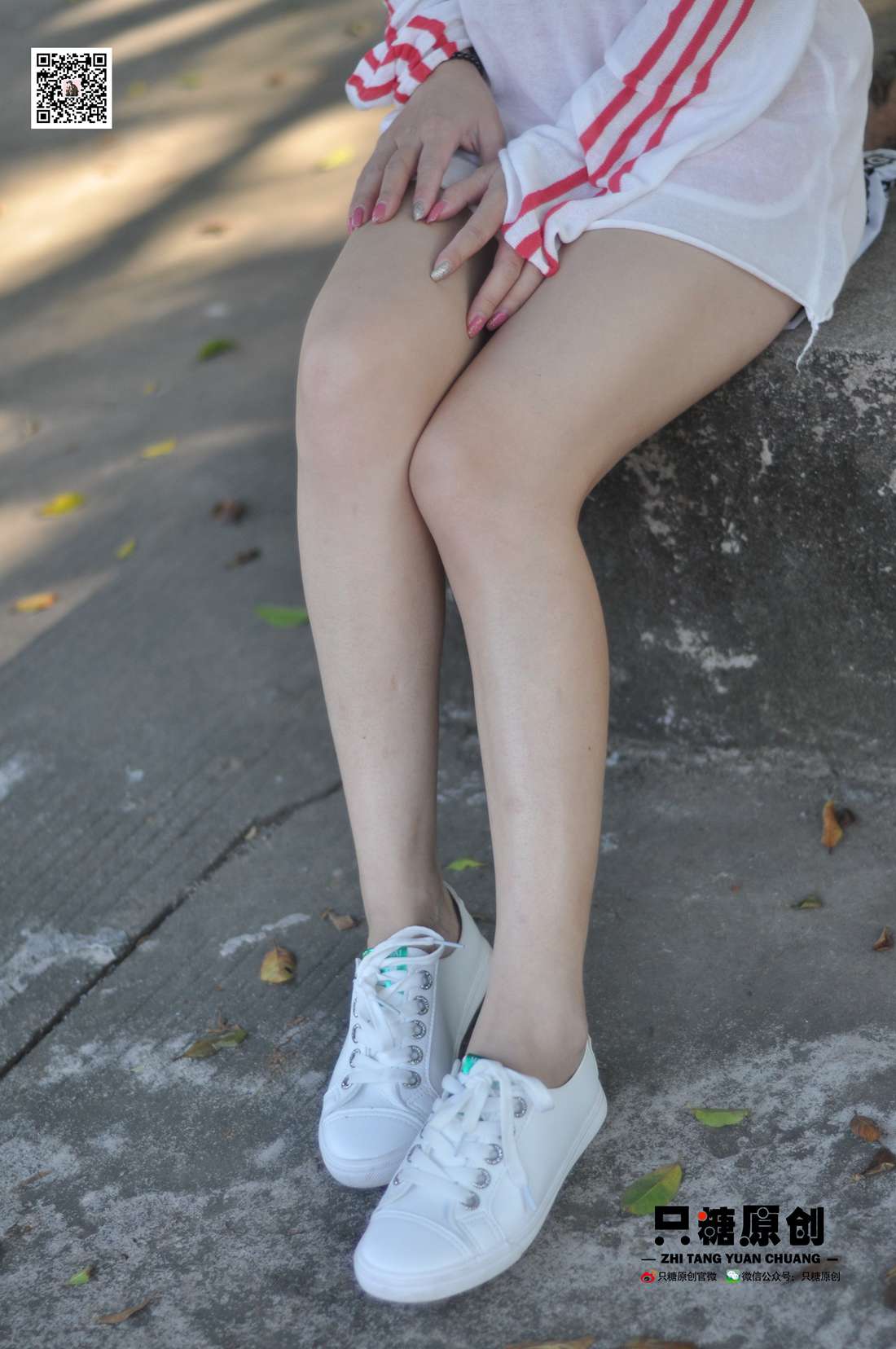 图片[300]-[只糖棉袜] NO.005 婷婷－运动风小白鞋 在线浏览 – 速更版-美库