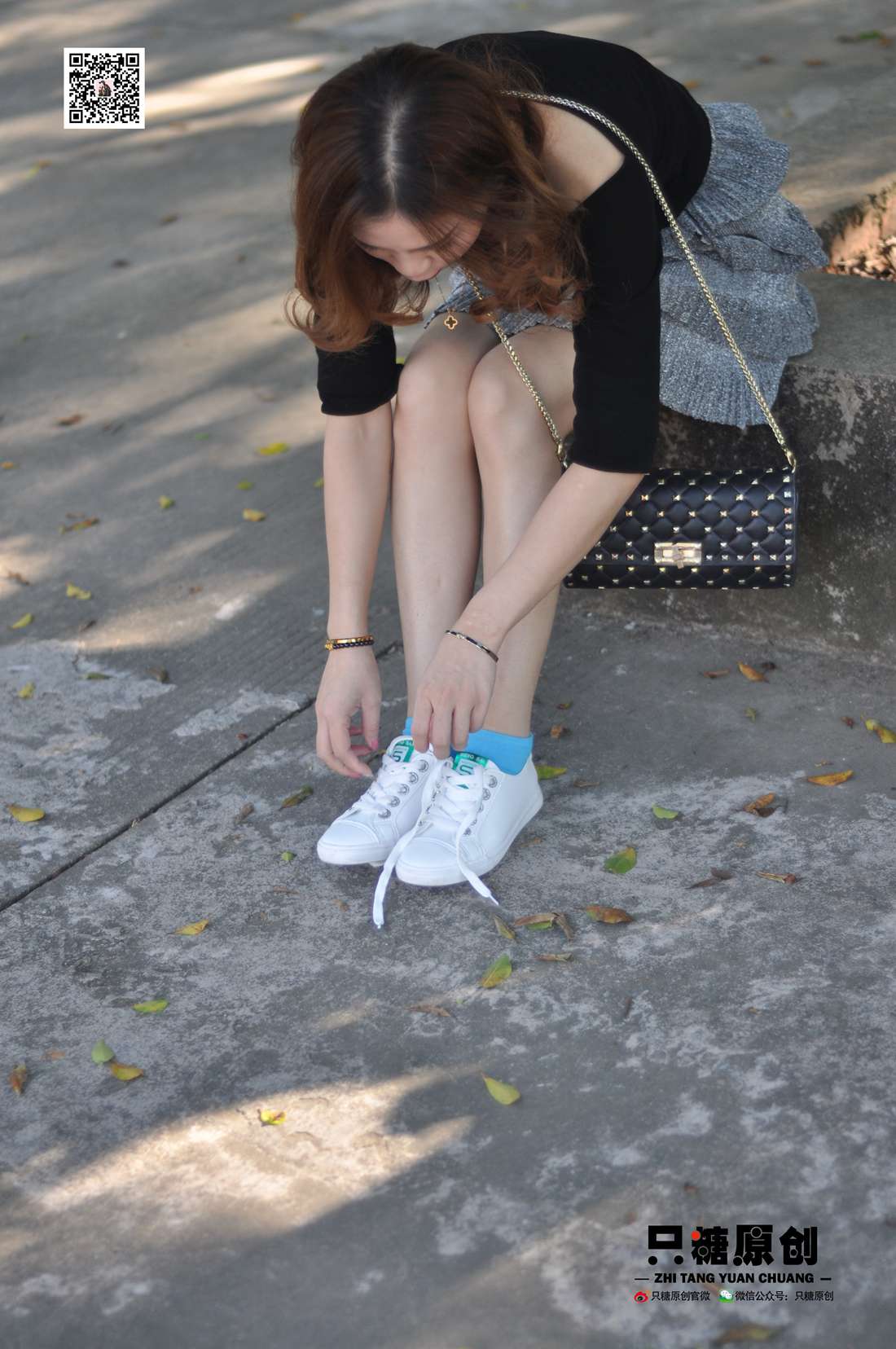 图片[110]-[只糖棉袜] NO.008 婷婷－小白鞋里的一抹蓝 在线浏览 – 速更版-美库