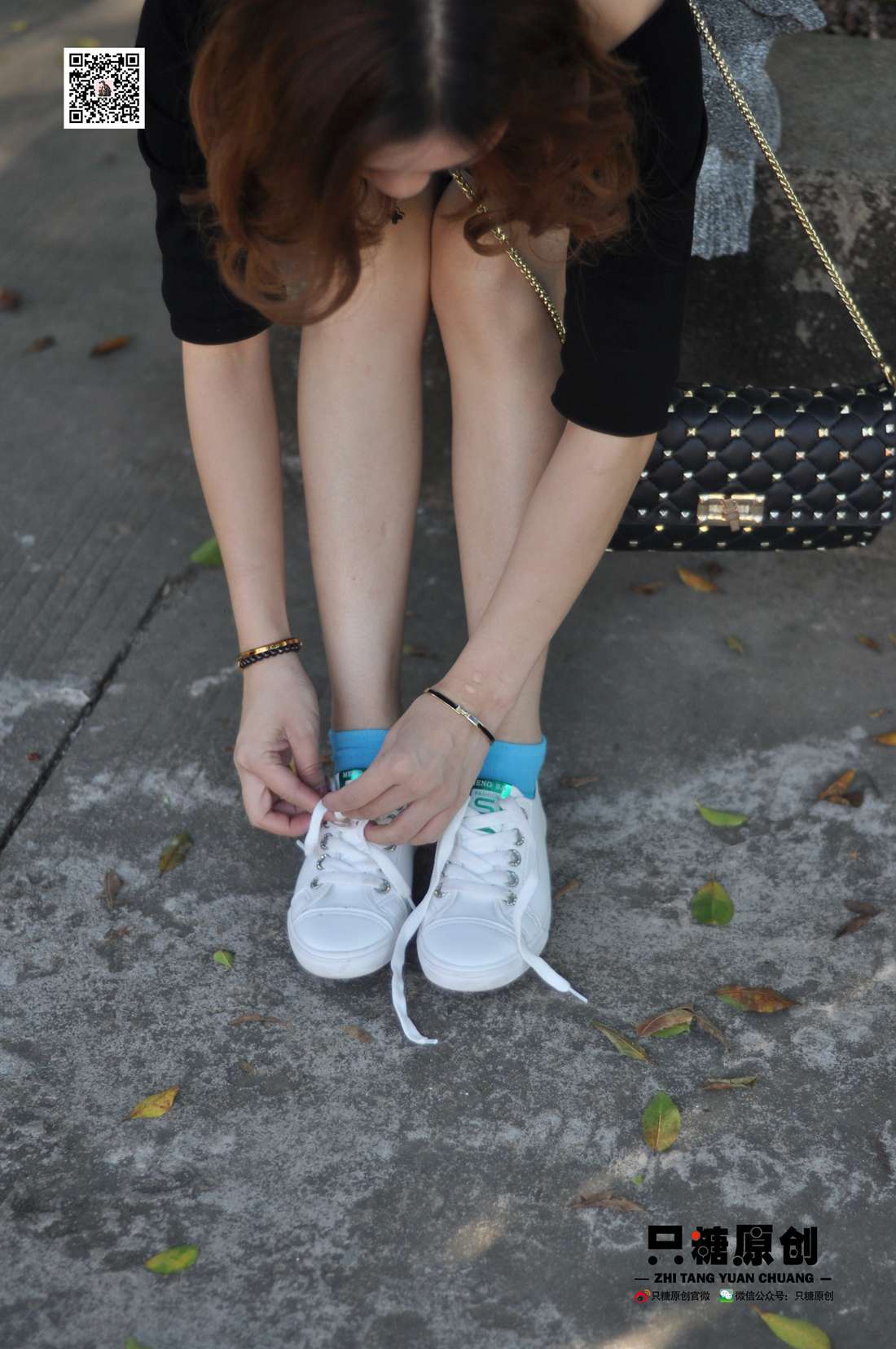 图片[4]-[只糖棉袜] NO.008 婷婷－小白鞋里的一抹蓝 在线浏览 – 速更版-美库