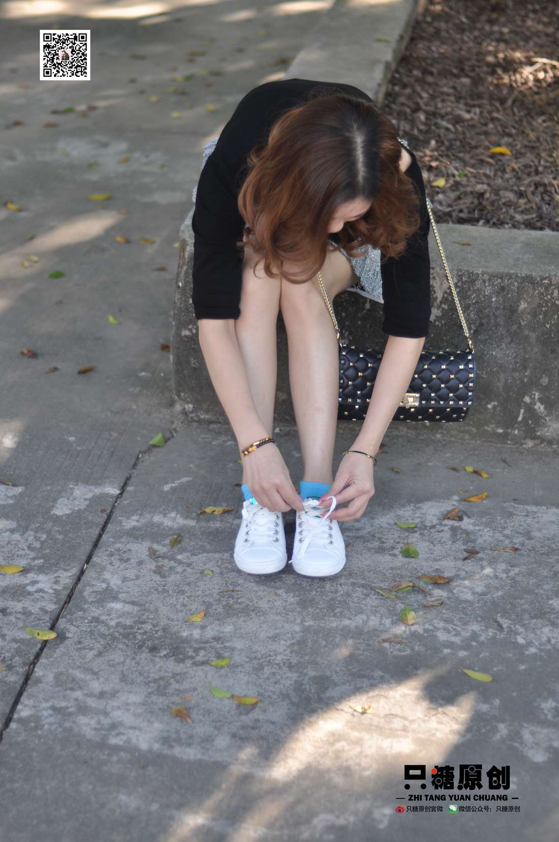 图片[10]-[只糖棉袜] NO.008 婷婷－小白鞋里的一抹蓝 在线浏览 – 速更版-美库