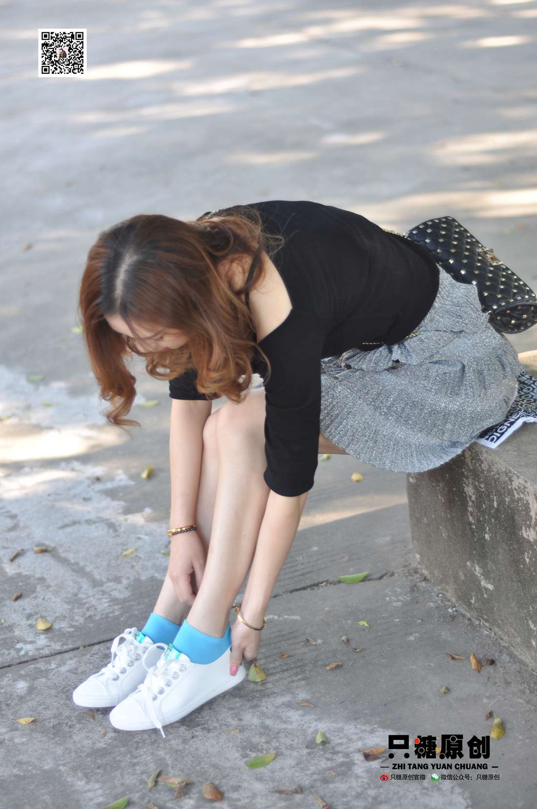 图片[79]-[只糖棉袜] NO.008 婷婷－小白鞋里的一抹蓝 在线浏览 – 速更版-美库