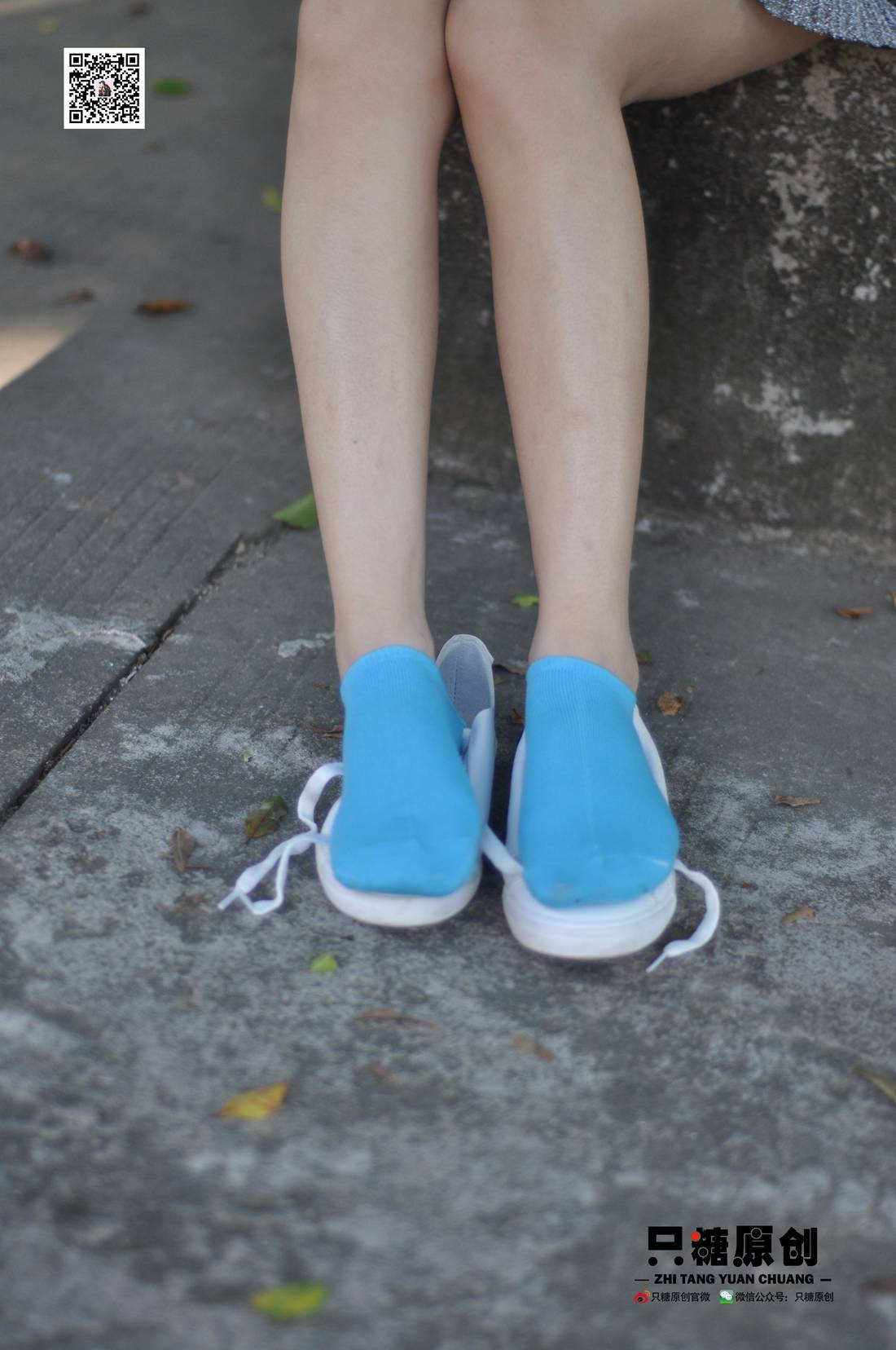 图片[5]-[只糖棉袜] NO.008 婷婷－小白鞋里的一抹蓝 在线浏览 – 速更版-美库
