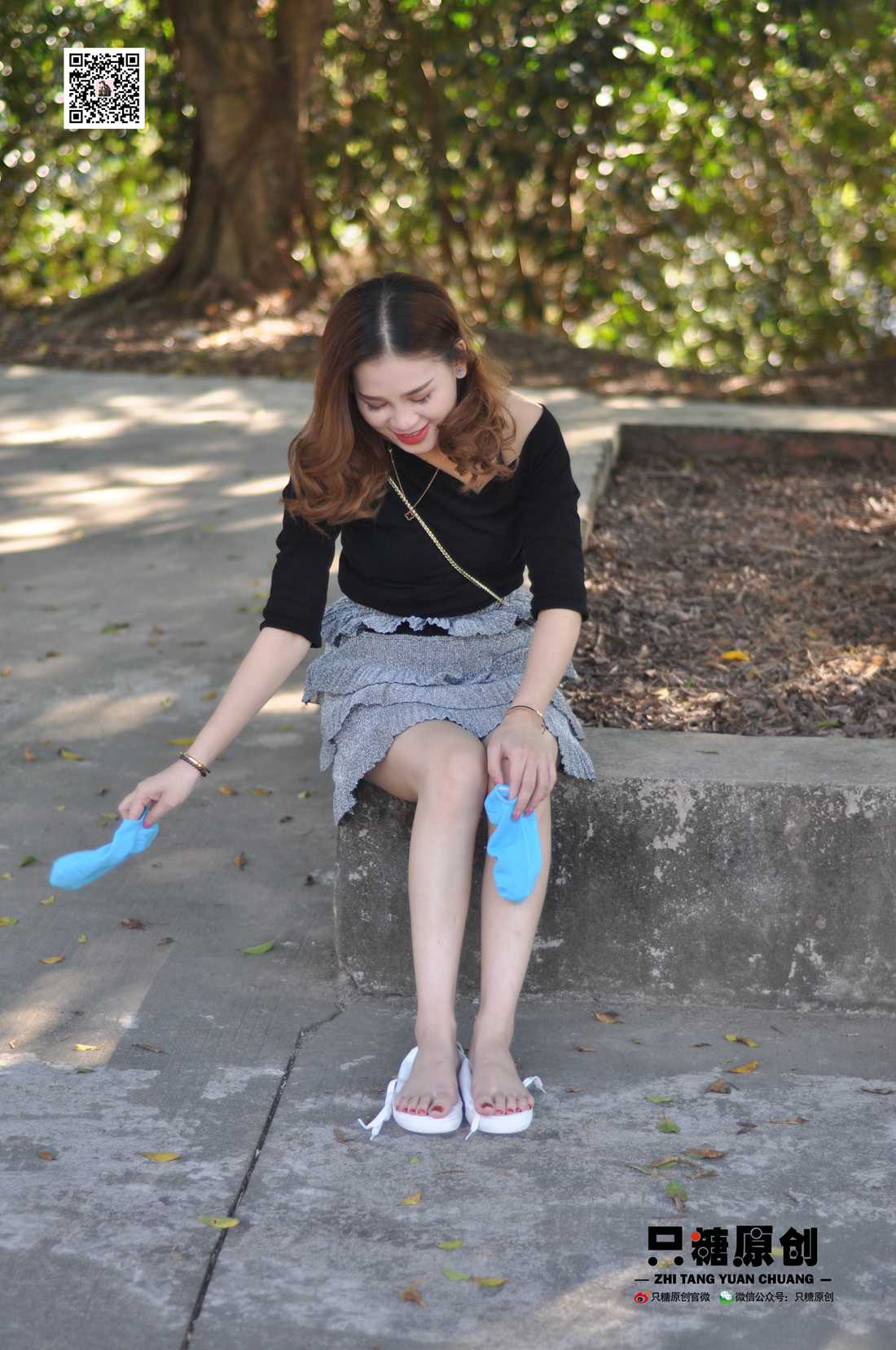 图片[148]-[只糖棉袜] NO.008 婷婷－小白鞋里的一抹蓝 在线浏览 – 速更版-美库