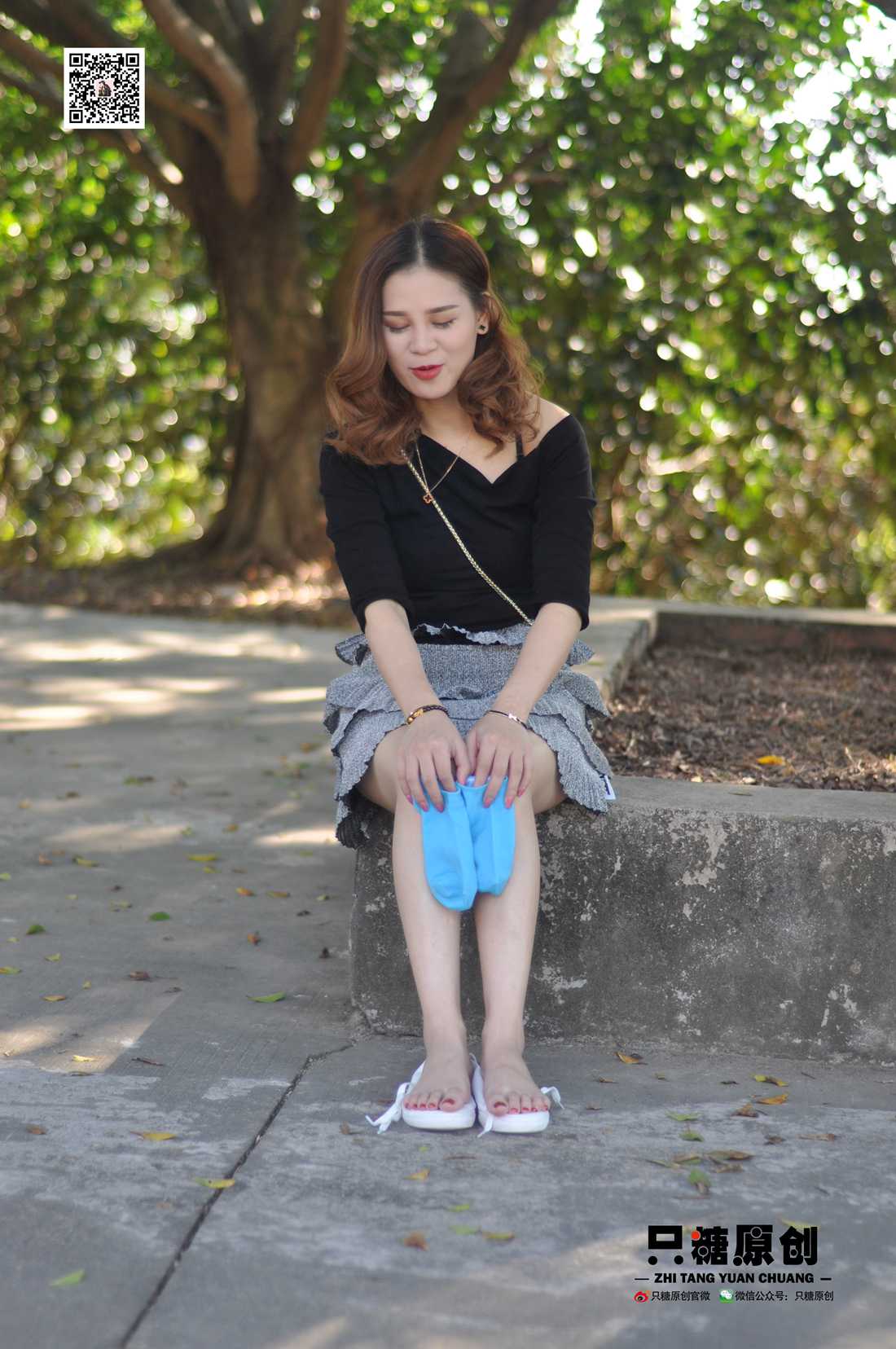 图片[29]-[只糖棉袜] NO.008 婷婷－小白鞋里的一抹蓝 在线浏览 – 速更版-美库