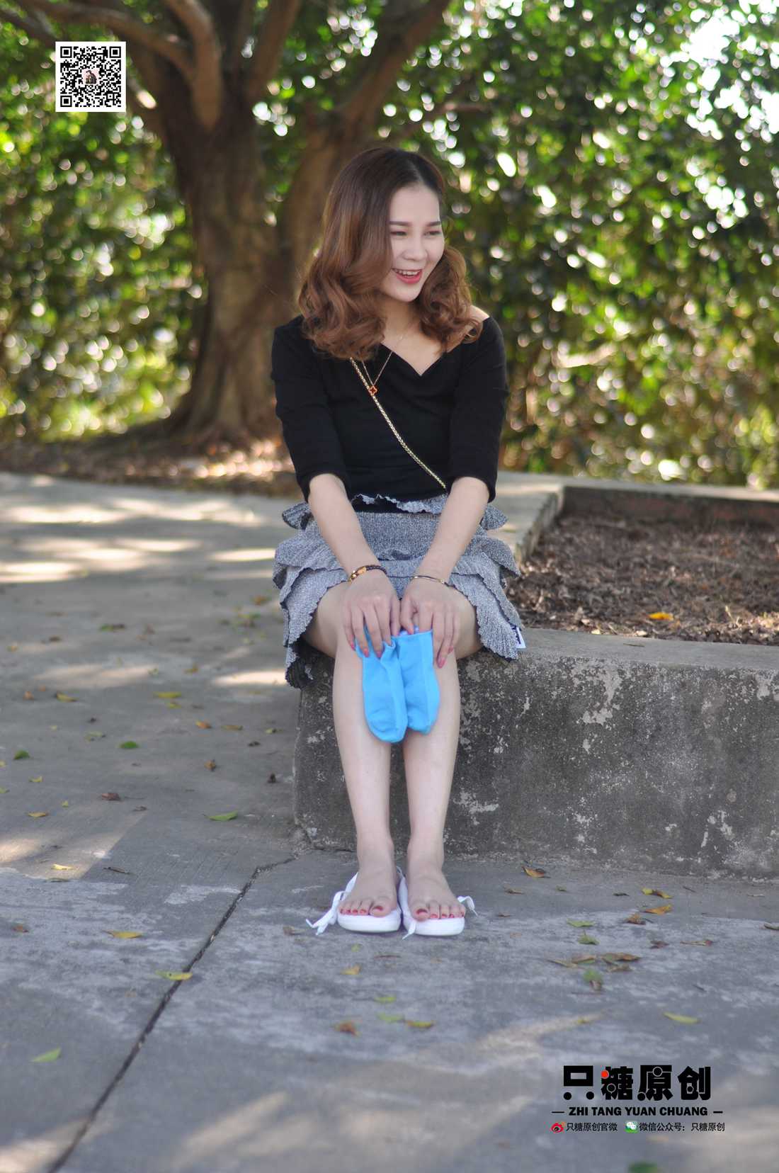 图片[26]-[只糖棉袜] NO.008 婷婷－小白鞋里的一抹蓝 在线浏览 – 速更版-美库