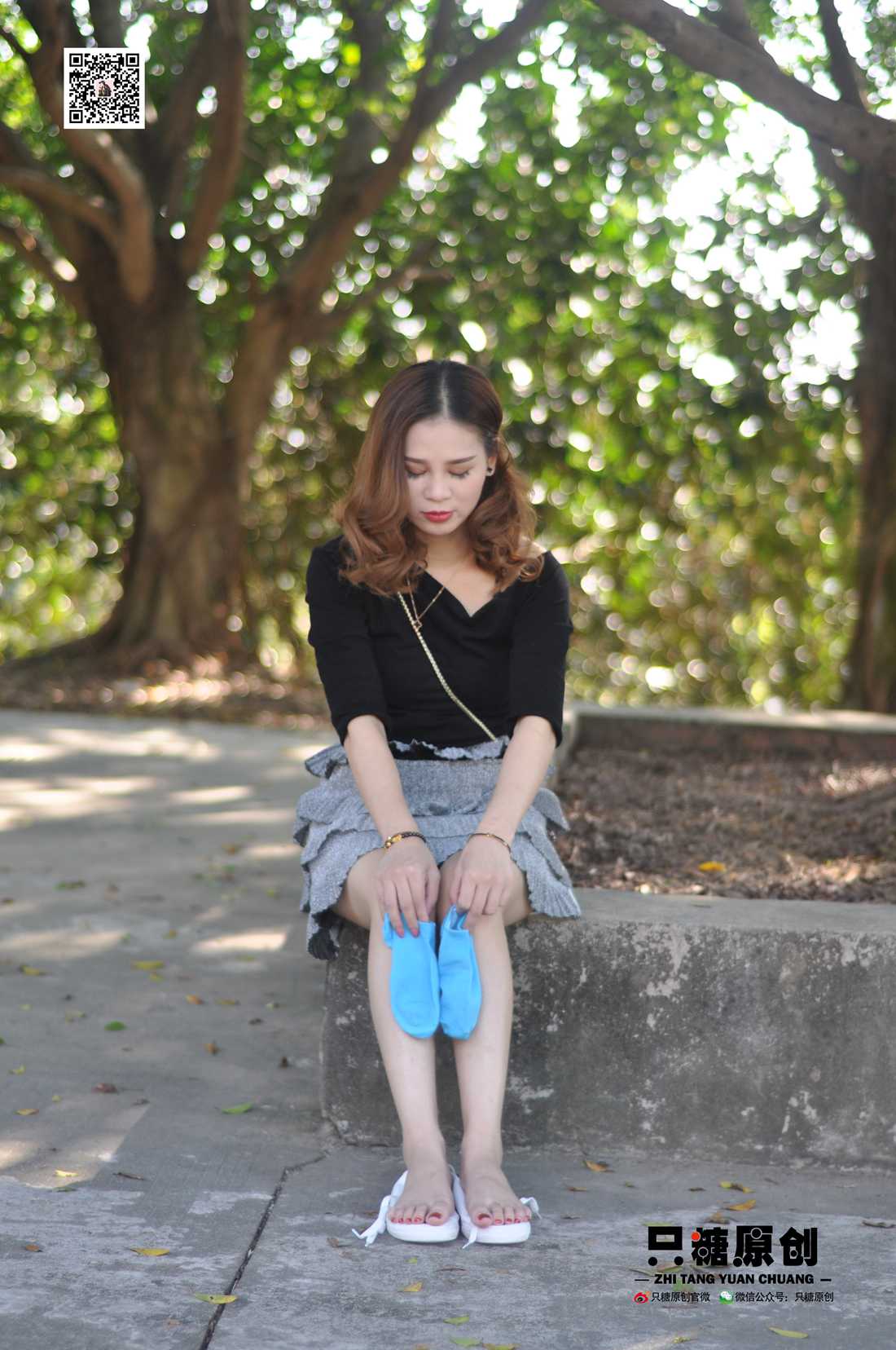 图片[84]-[只糖棉袜] NO.008 婷婷－小白鞋里的一抹蓝 在线浏览 – 速更版-美库