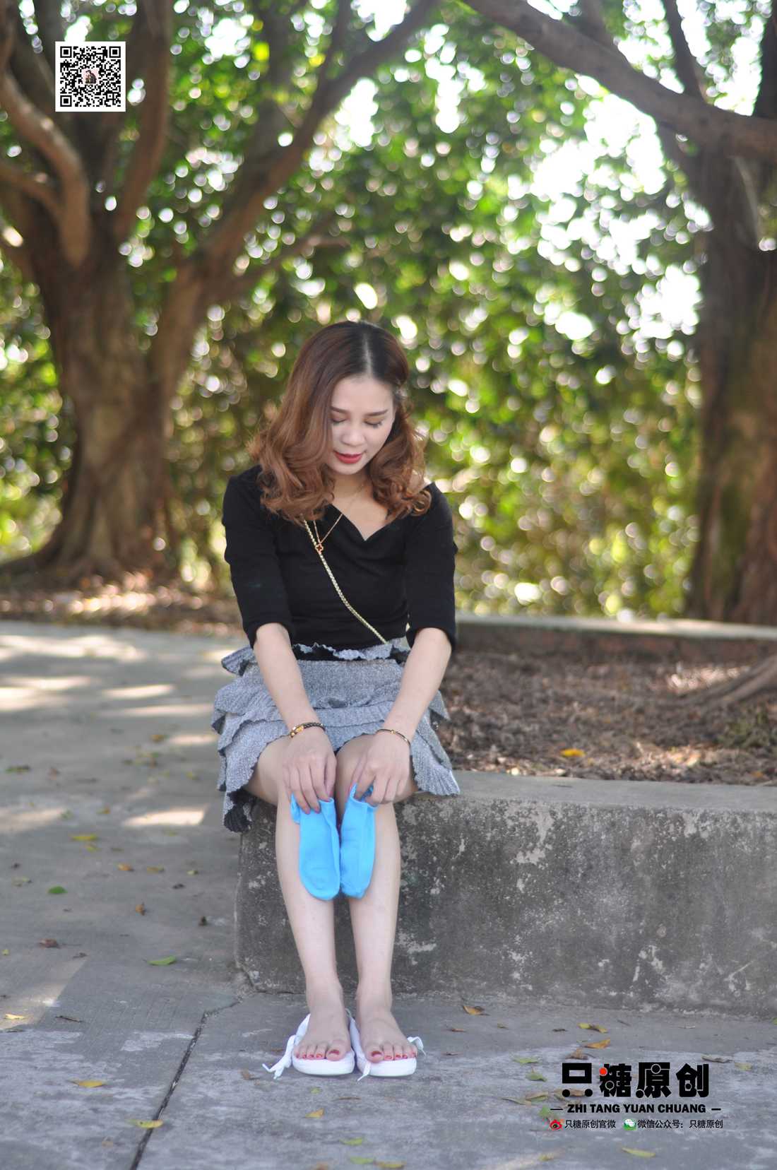 图片[91]-[只糖棉袜] NO.008 婷婷－小白鞋里的一抹蓝 在线浏览 – 速更版-美库